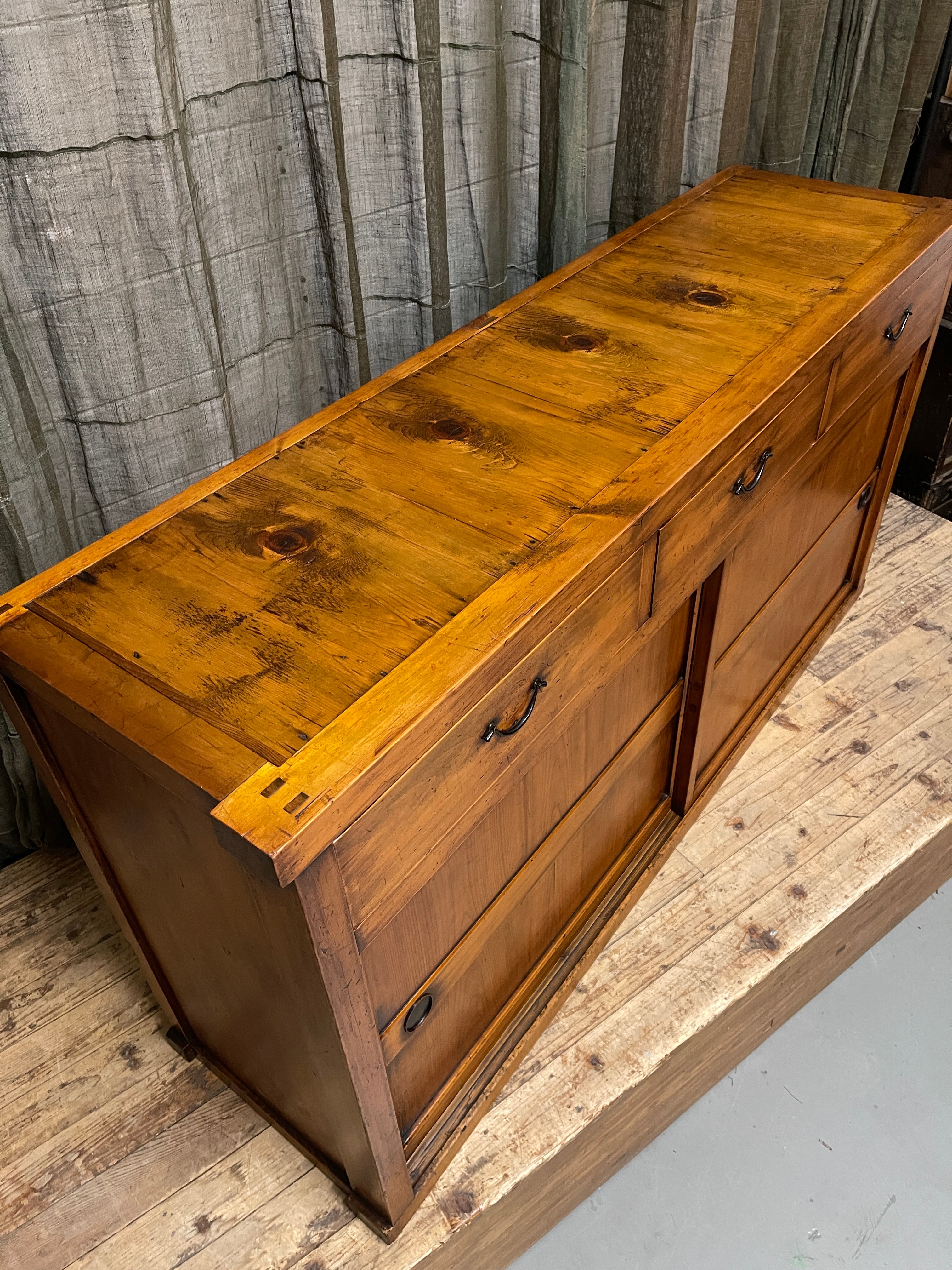 Antique Japanese Sideboard From Gifu - Cypress | Meiji