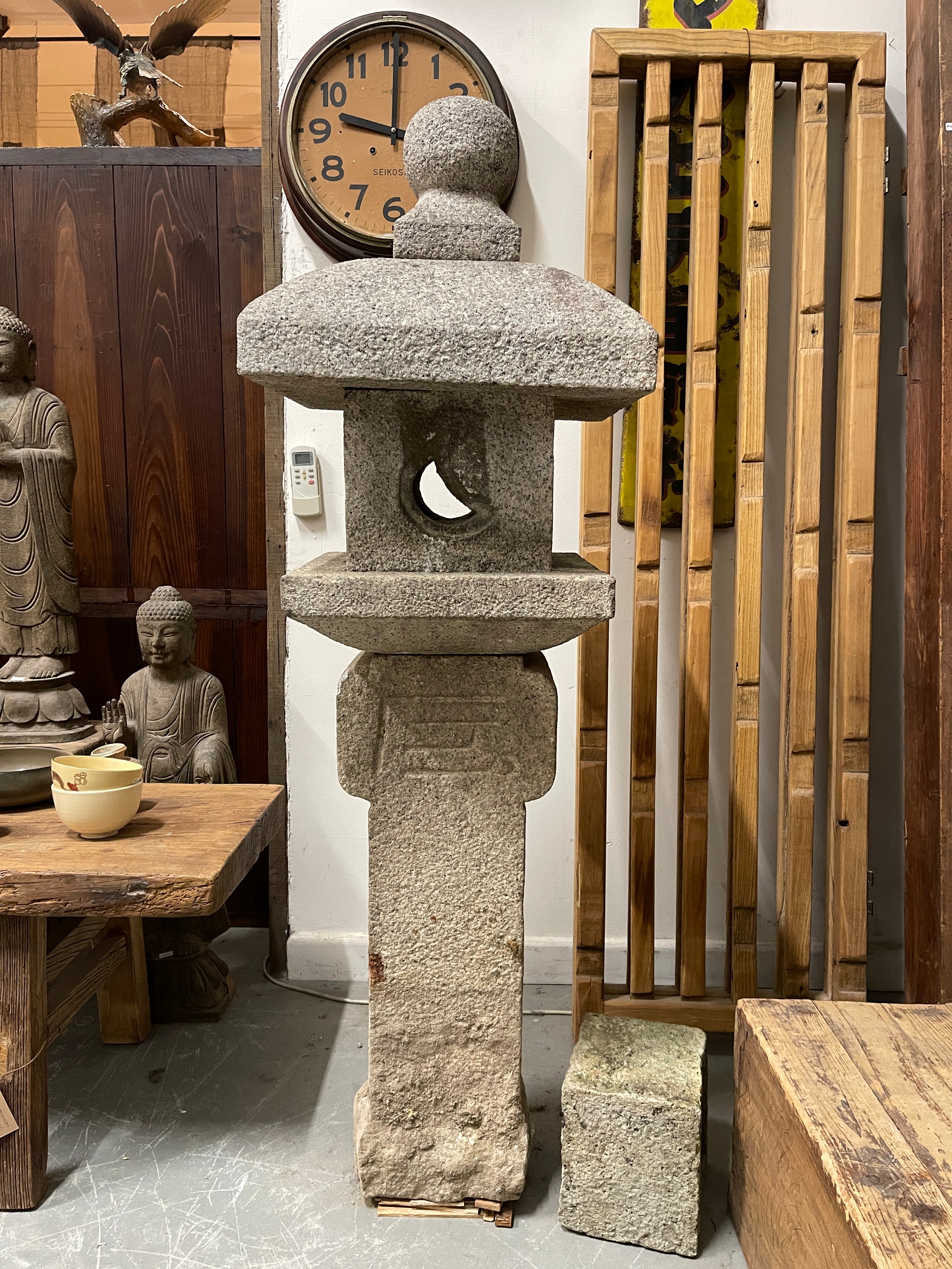 Japanese Stone Garden Lantern, Oribe - Granite | Mid 20th Century