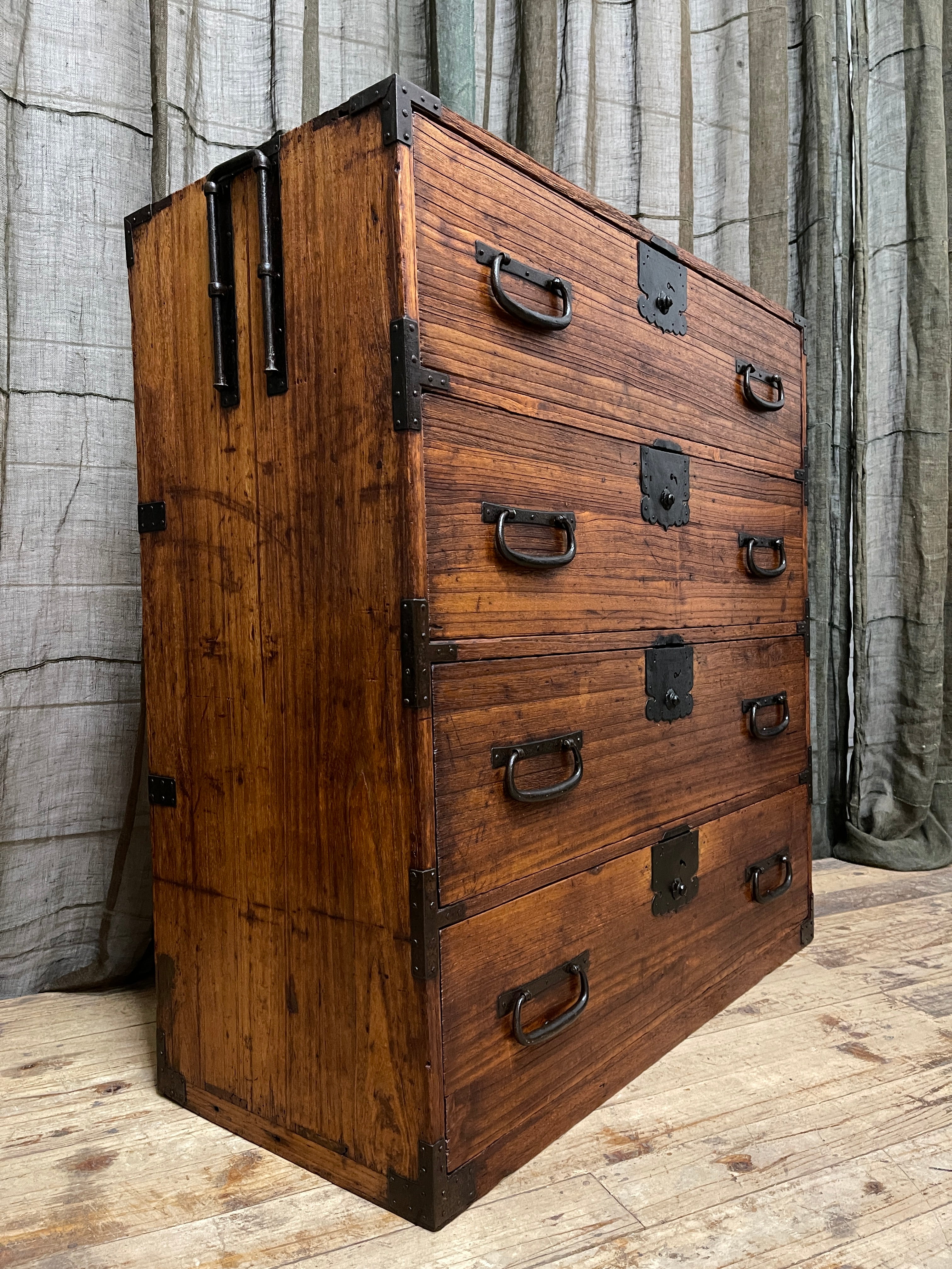 Japanese Kimono Chest of Drawers - Paulownia | Meiji