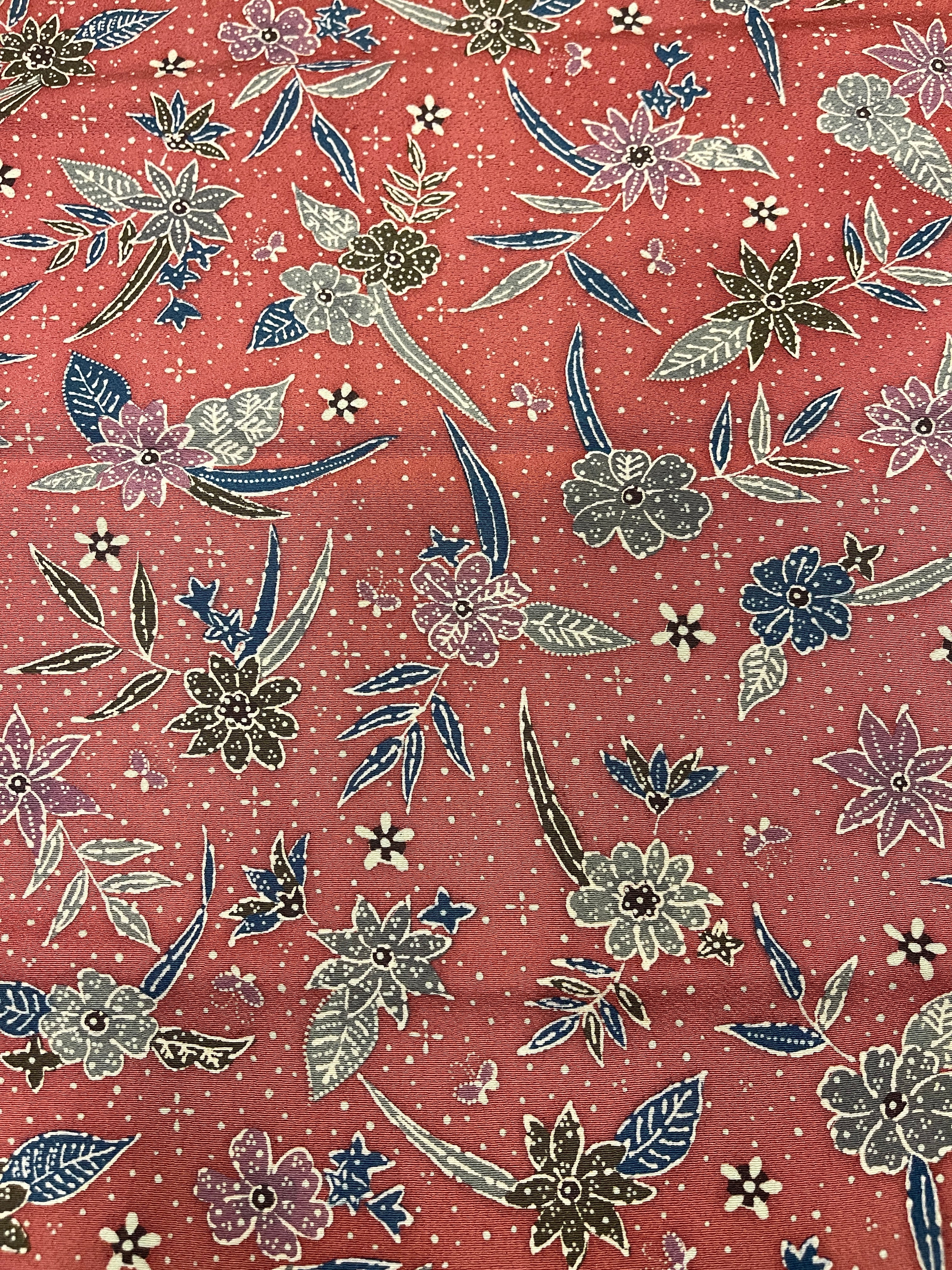 Japanese Silk with Floral Design