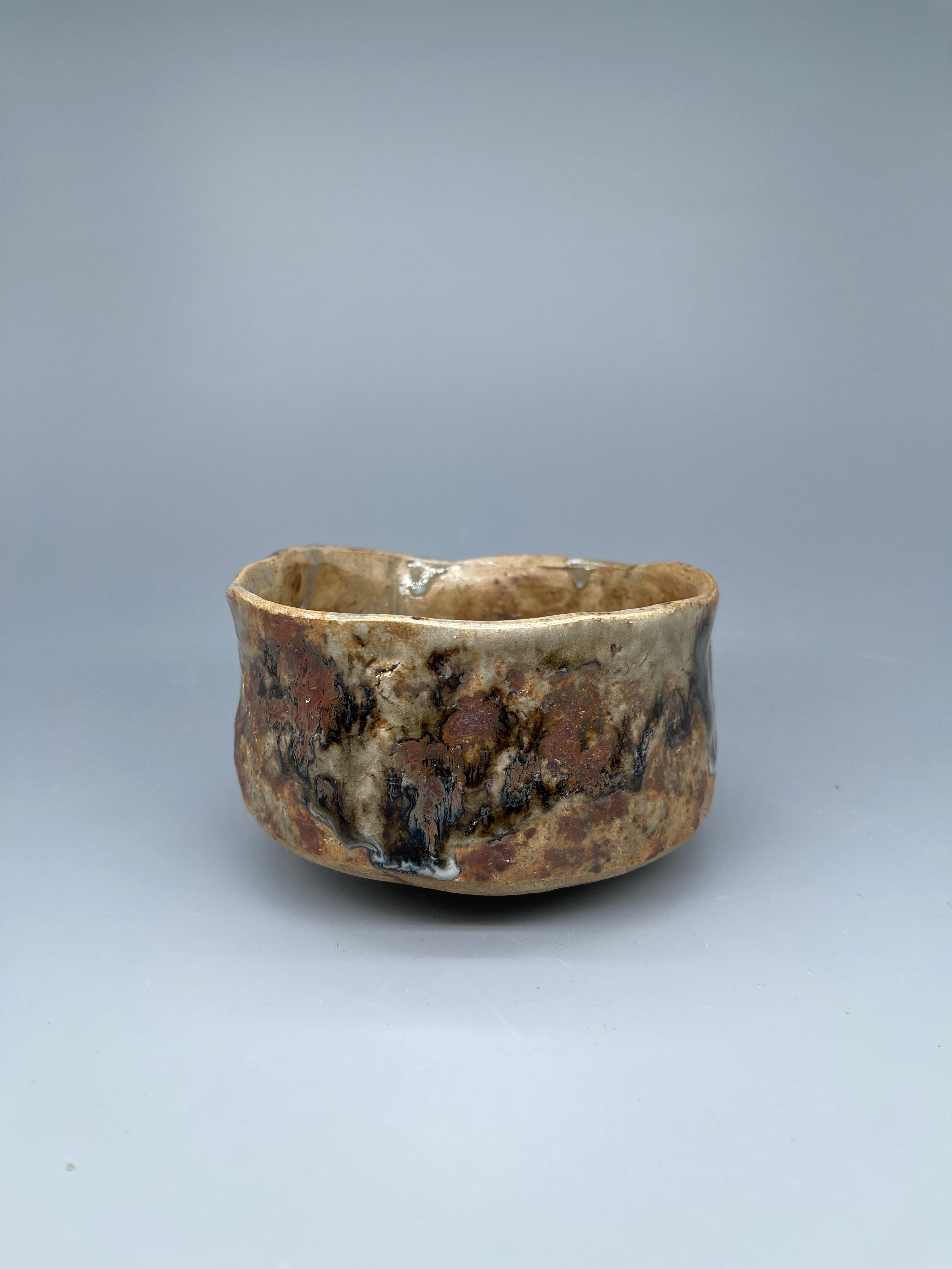 Vintage Japanese Matcha Bowl, Chawan - Earthy Brown Glaze