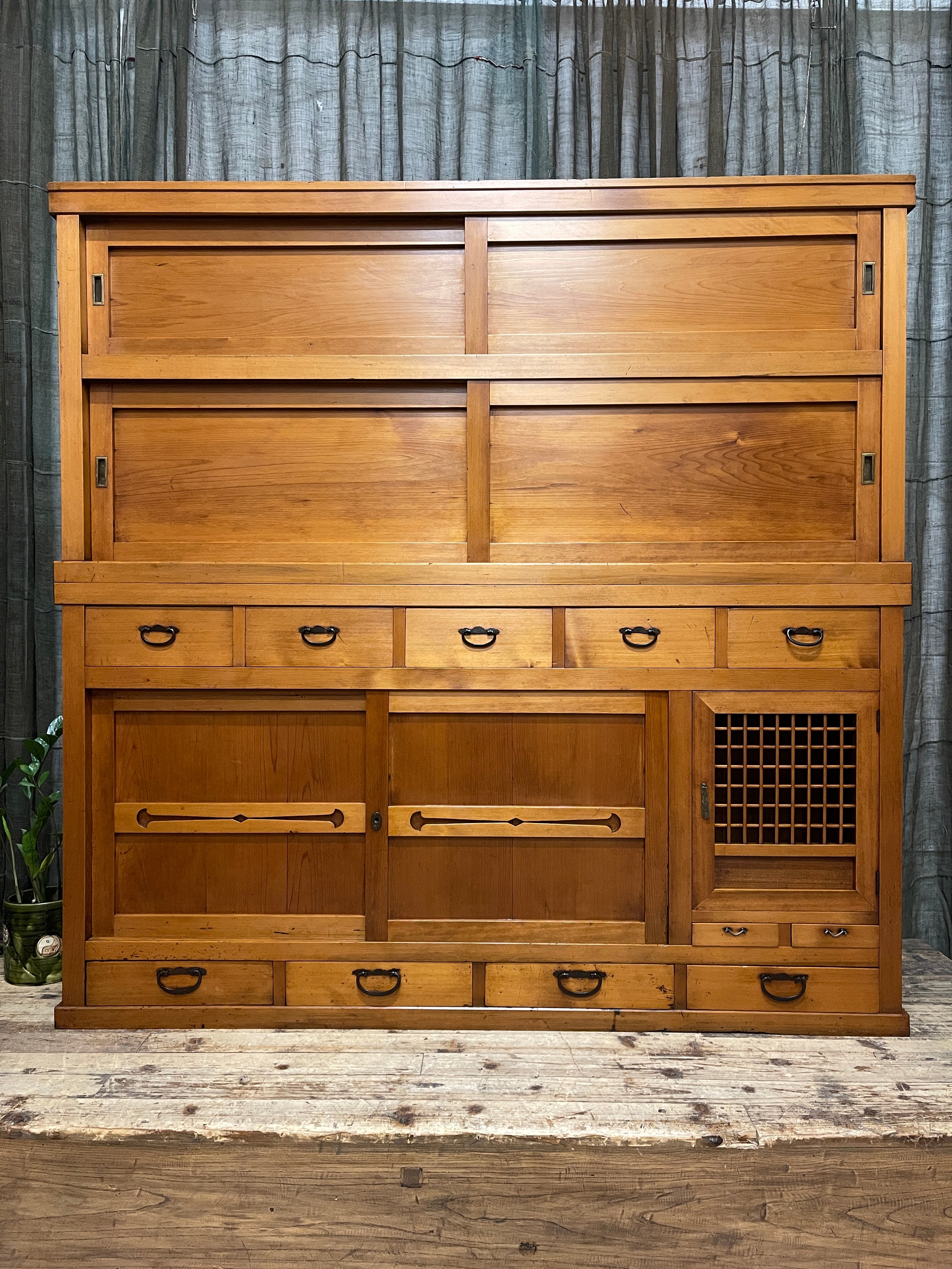 Japanese Mizuya, Kitchen Cabinet - Cedar | Taisho, c.1920