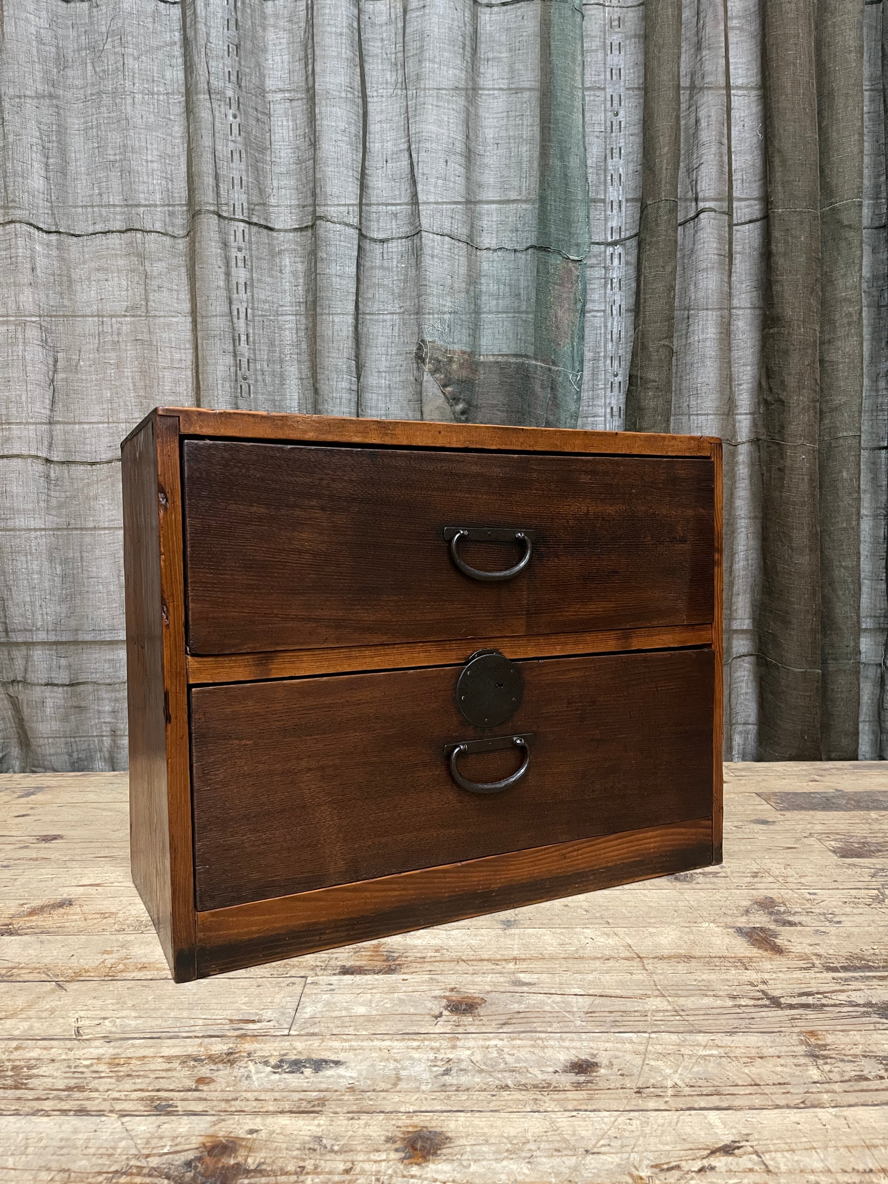 Japanese 2 Drawer Chest - Cedar & Elm | Meiji