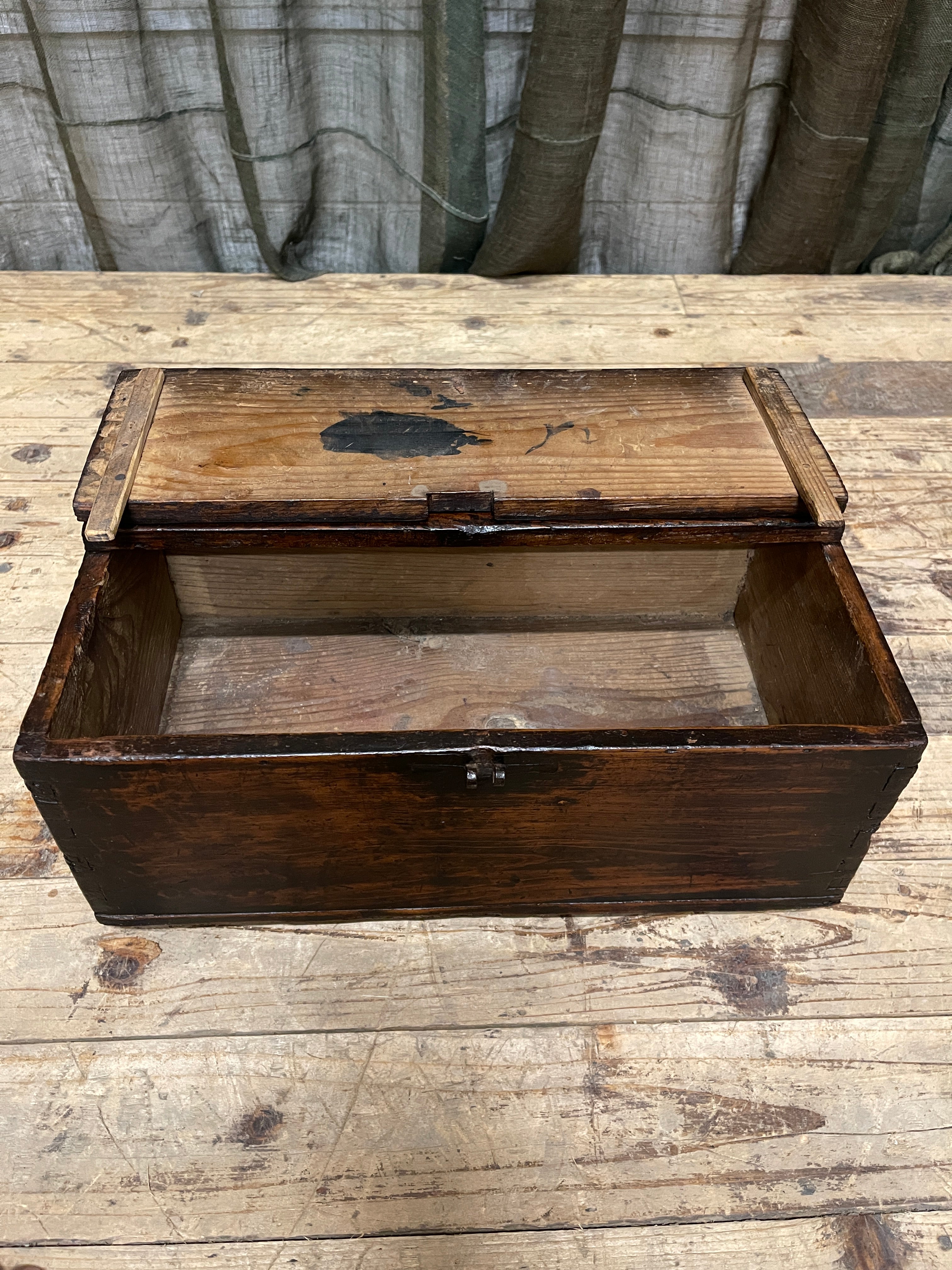 Japanese Zeni Bako, Coin Box - Cypress
