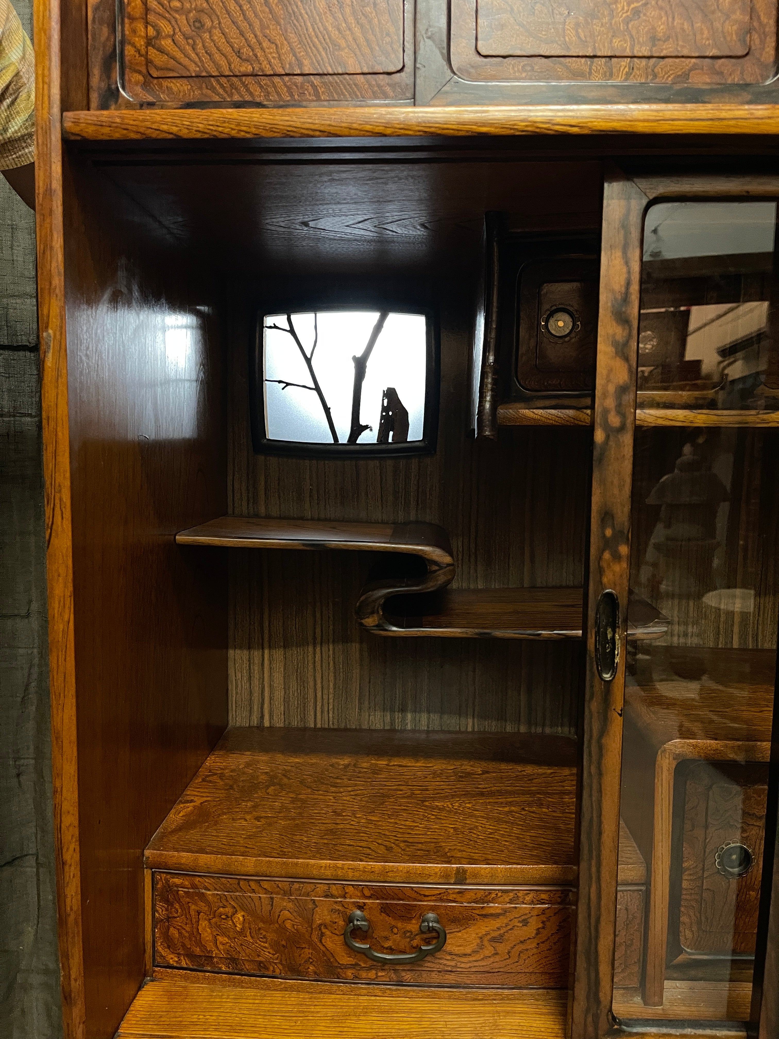 Cha Dansu, Japanese Tea Cabinet - Elm| C.1970