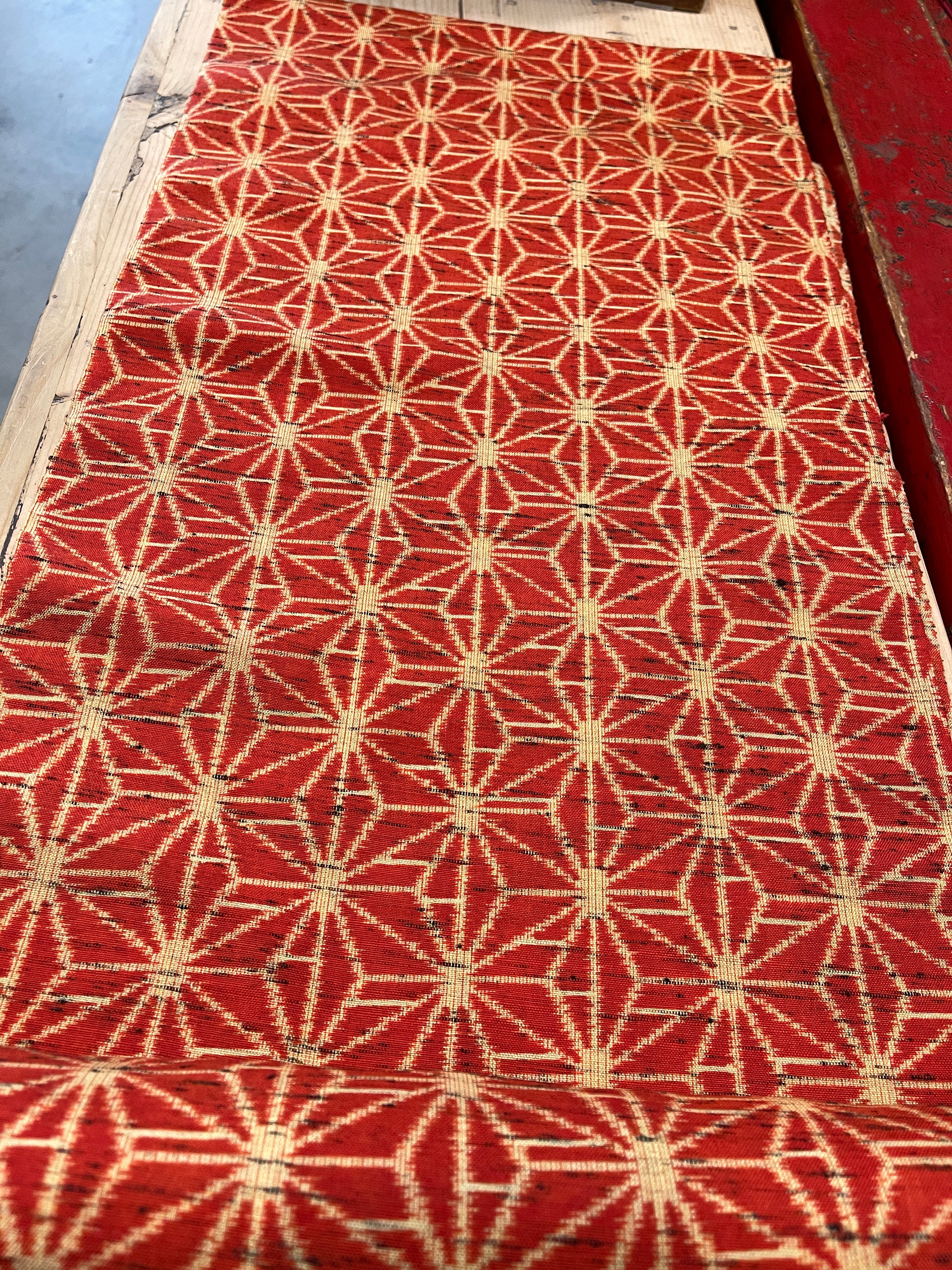 Japanese Wool Fabric Asanoha