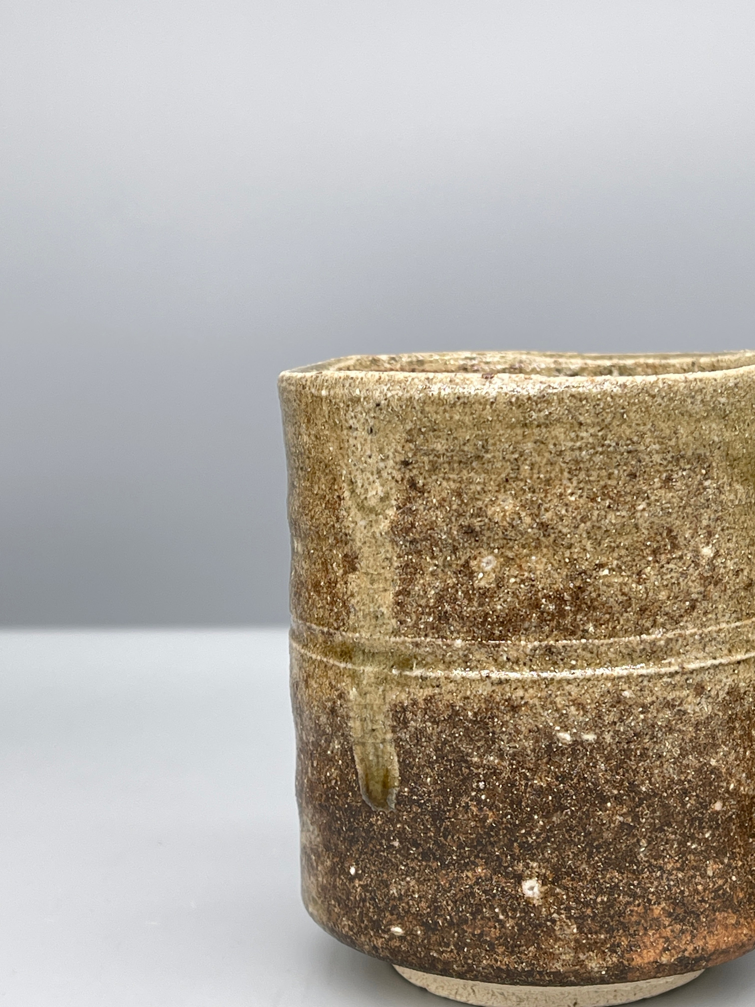 Vintage Japanese Yunomi Tea Cups, Set of Two - Stoneware