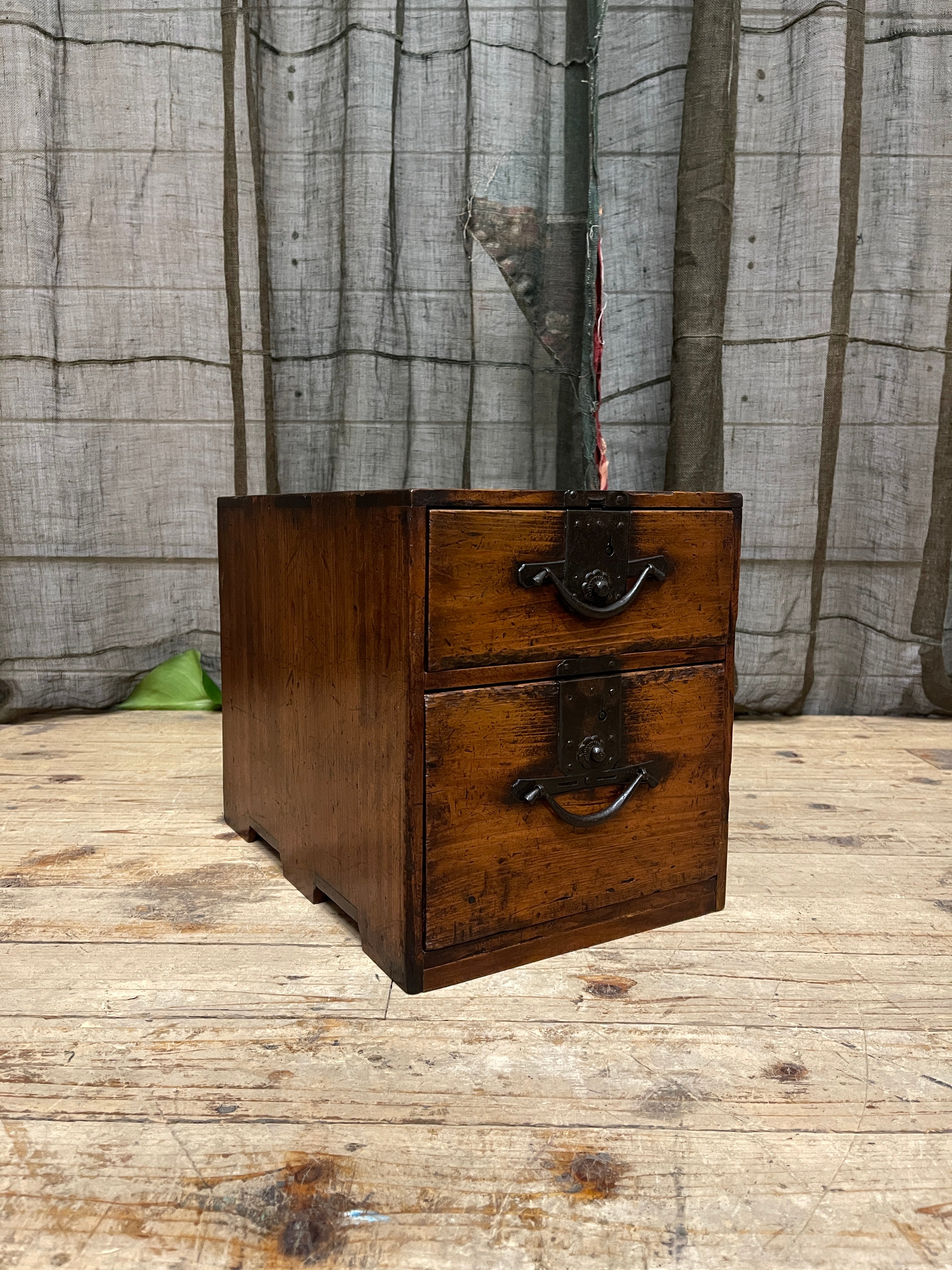 Japanese 2 Drawer Document Box - Cypress| Meiji