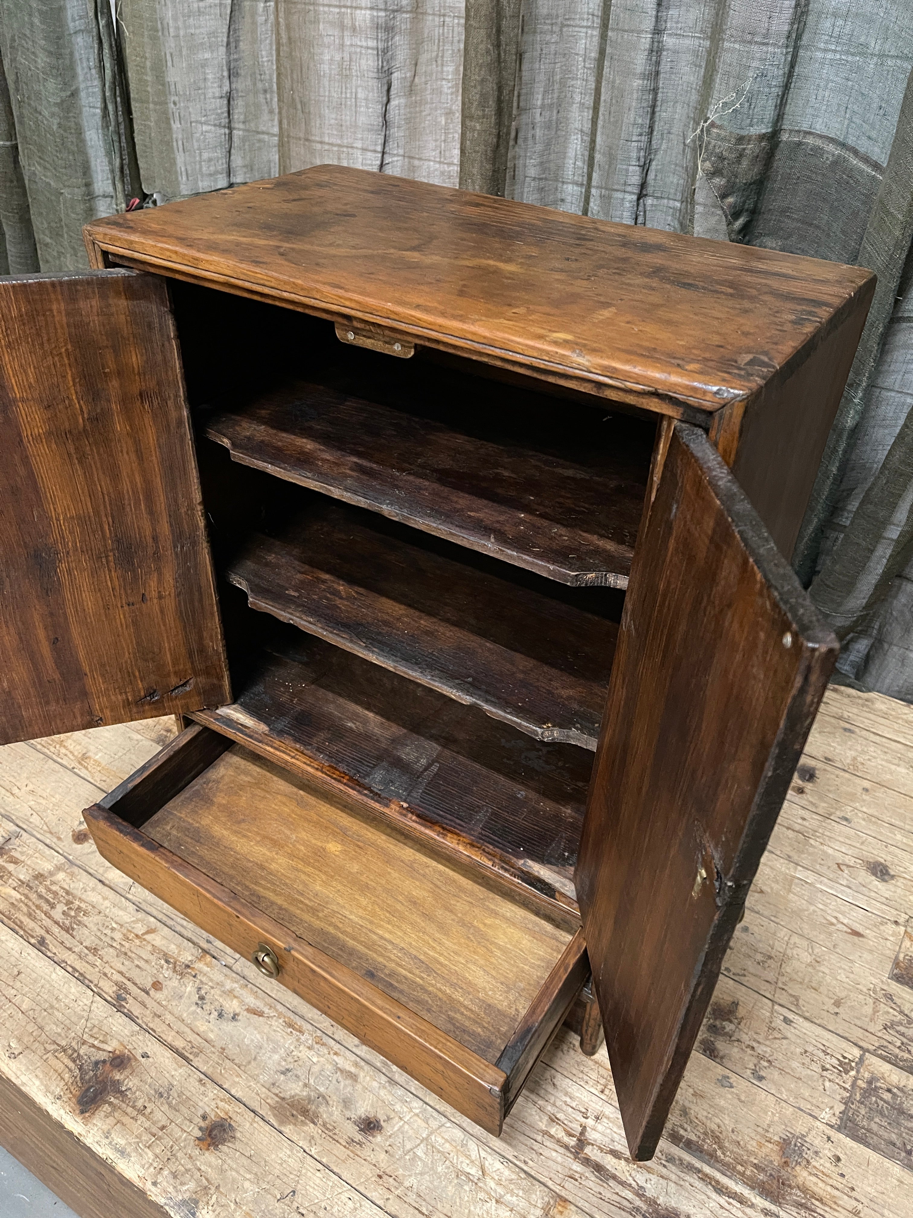 Antique Chinese Side Cabinet From Dongbei