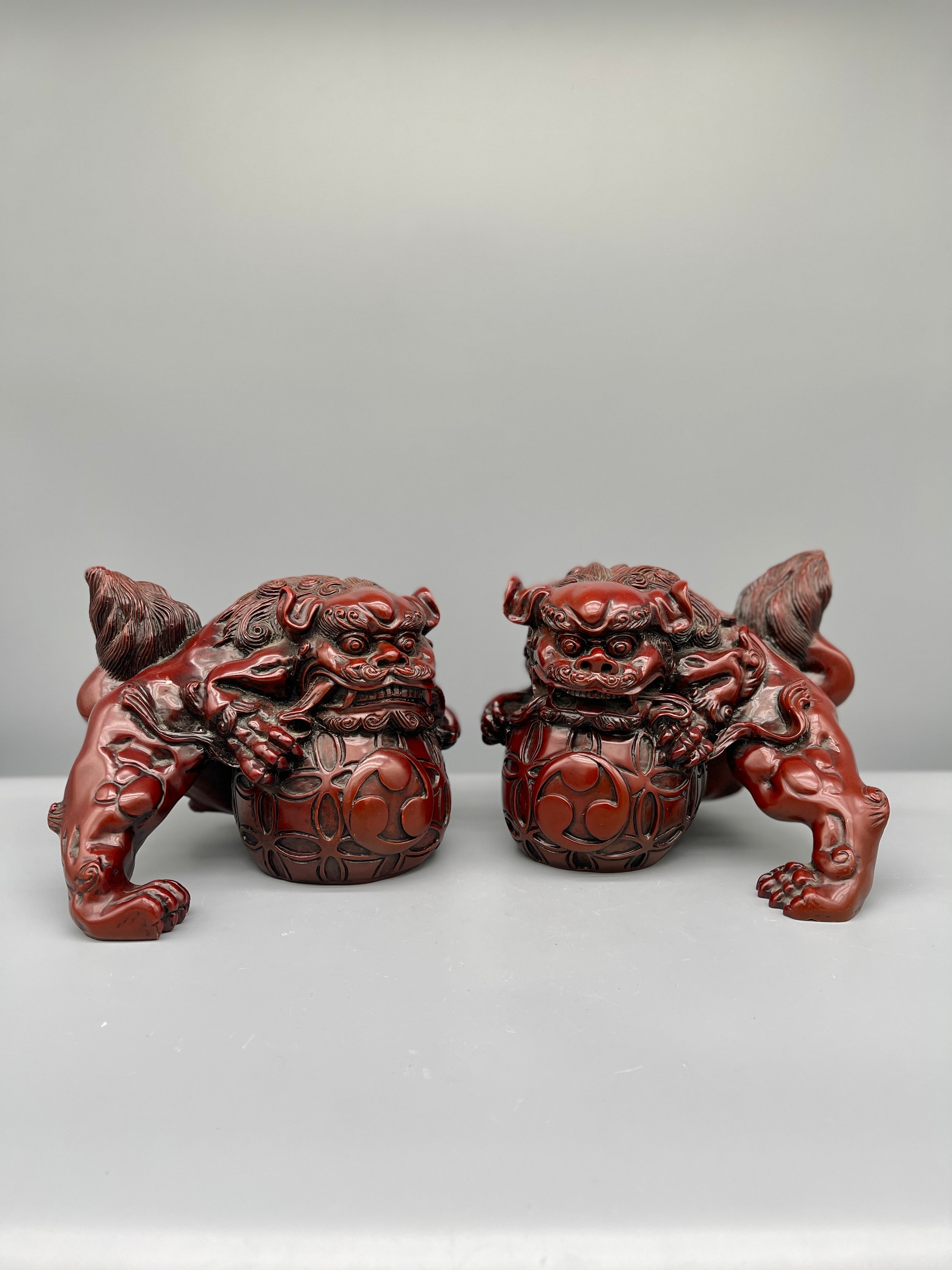A pair of Chinese Foo Dogs