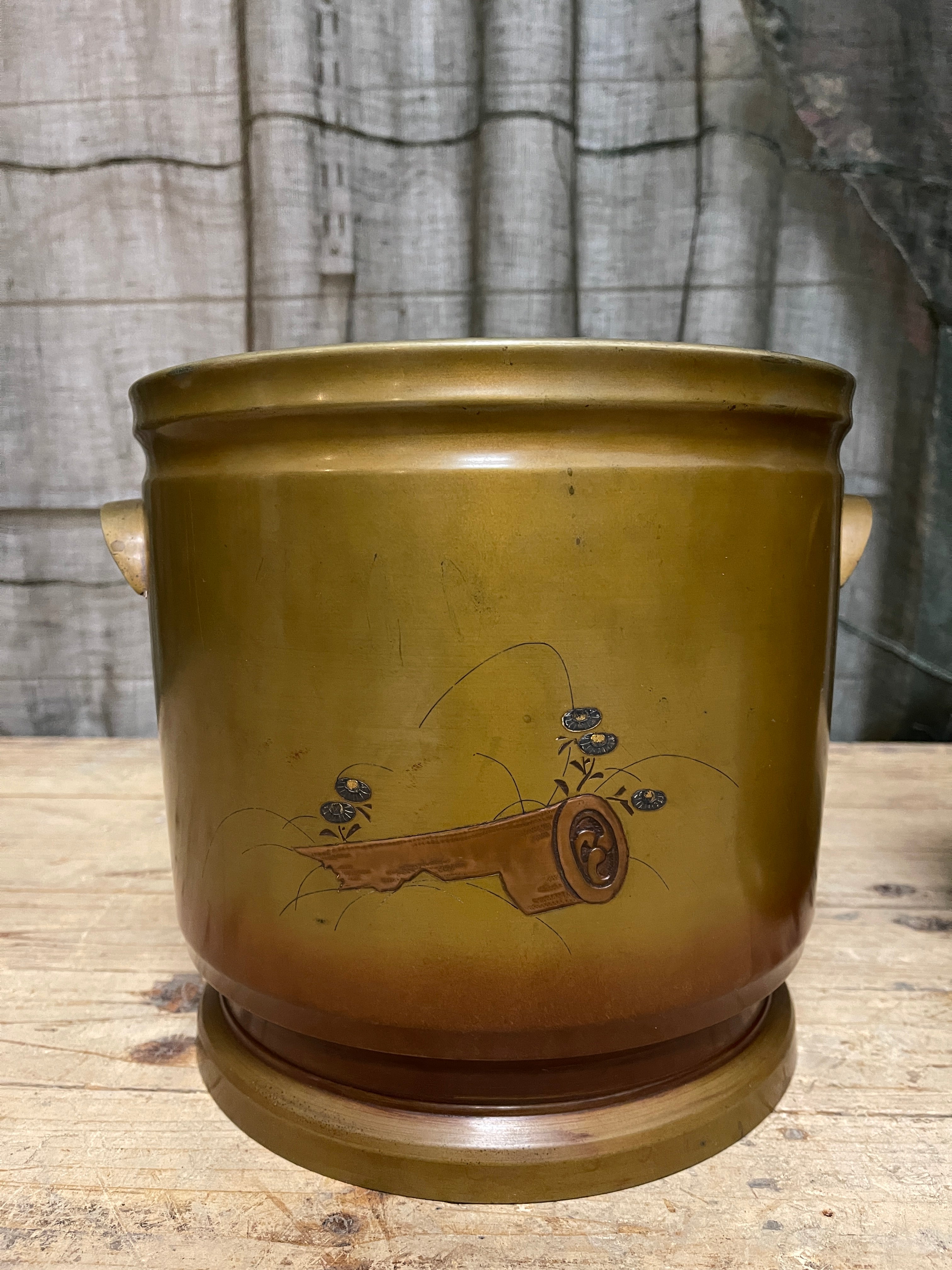 Pair Of Vintage Japanese Bronze Hibachi Brazier | 1920's