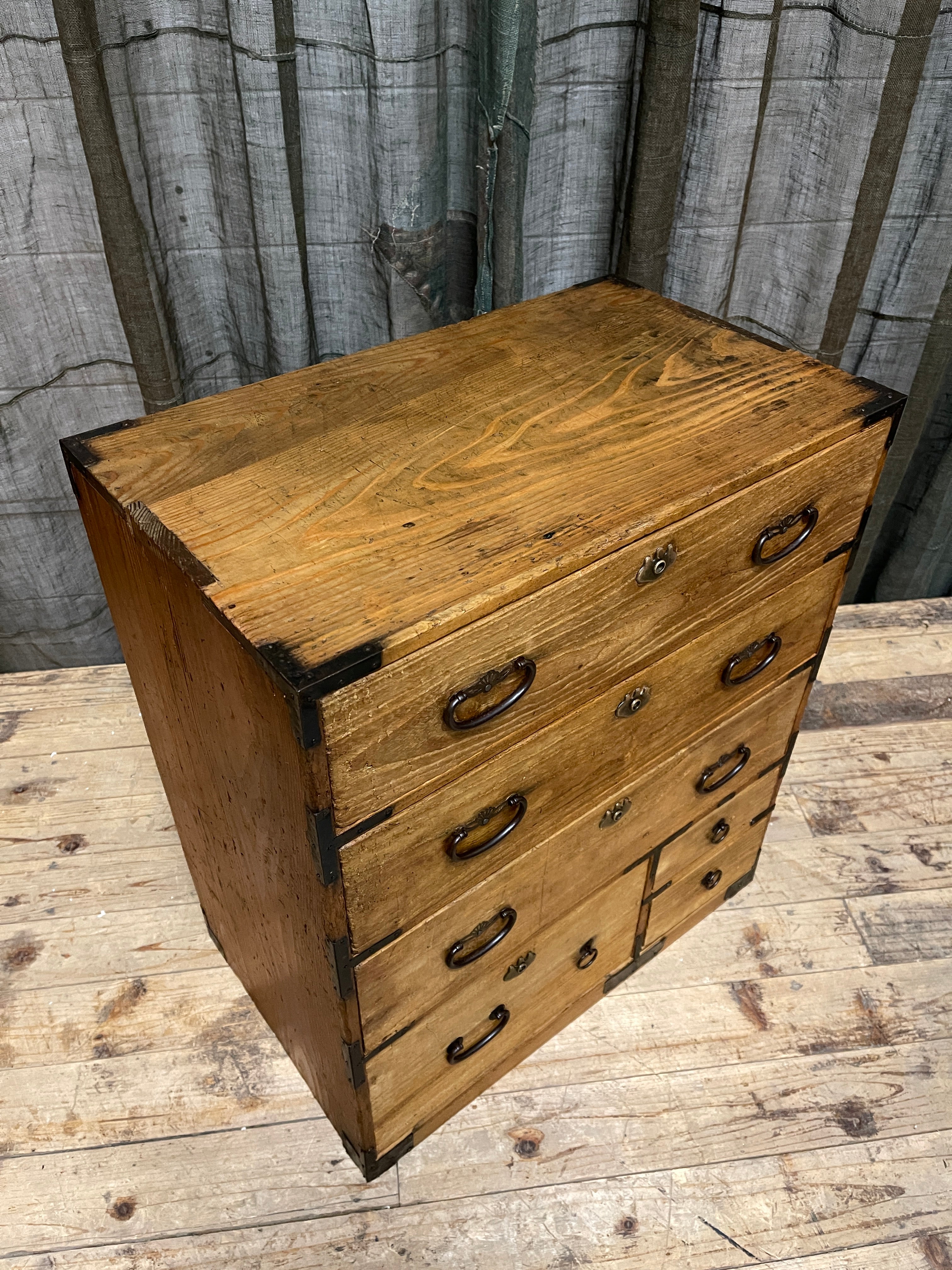 Ko Dansu, Japanese Side Cabinet - Paulownia & Cypress | Taisho