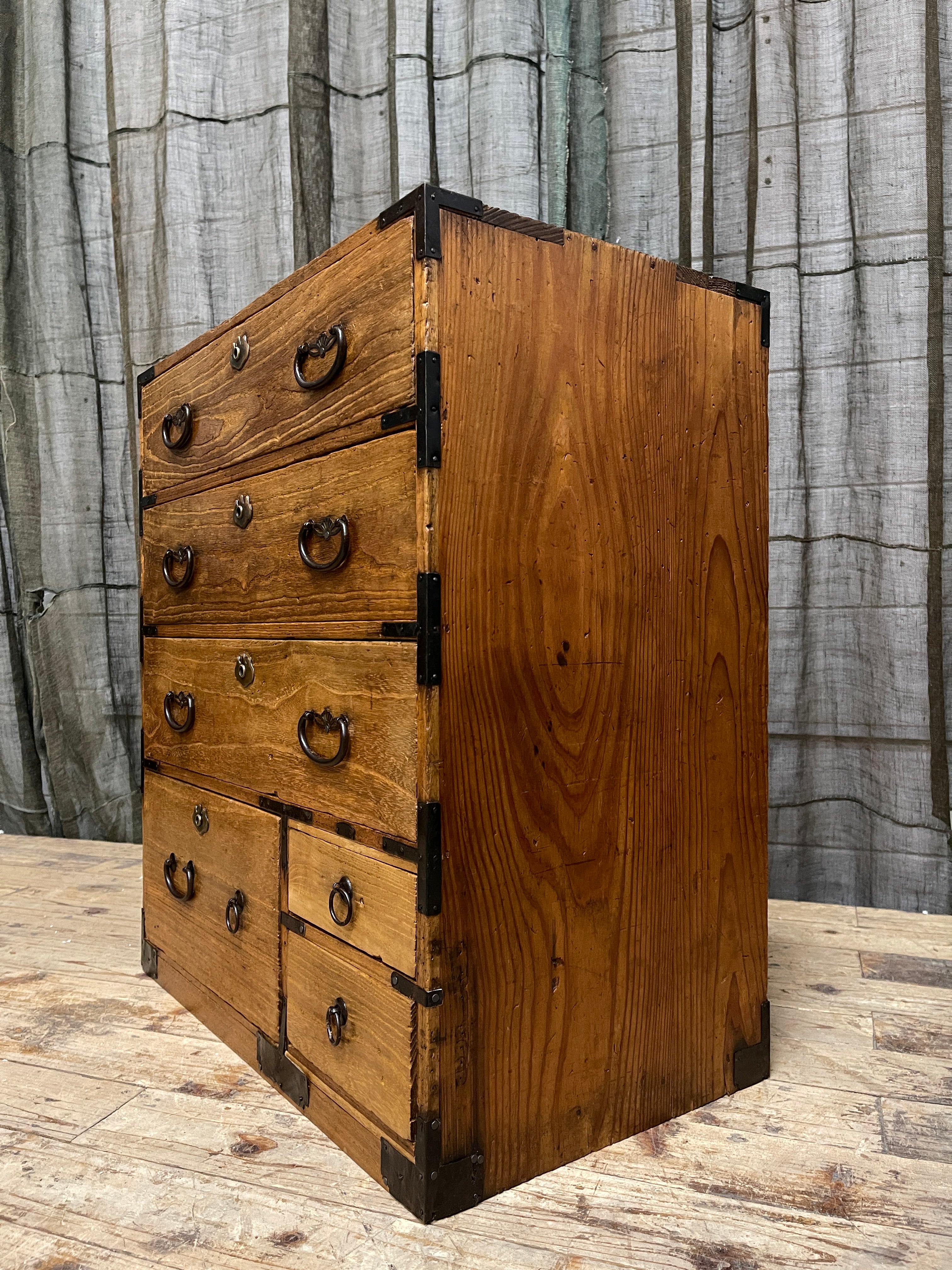 Ko Dansu, Japanese Side Cabinet - Paulownia & Cypress | Taisho