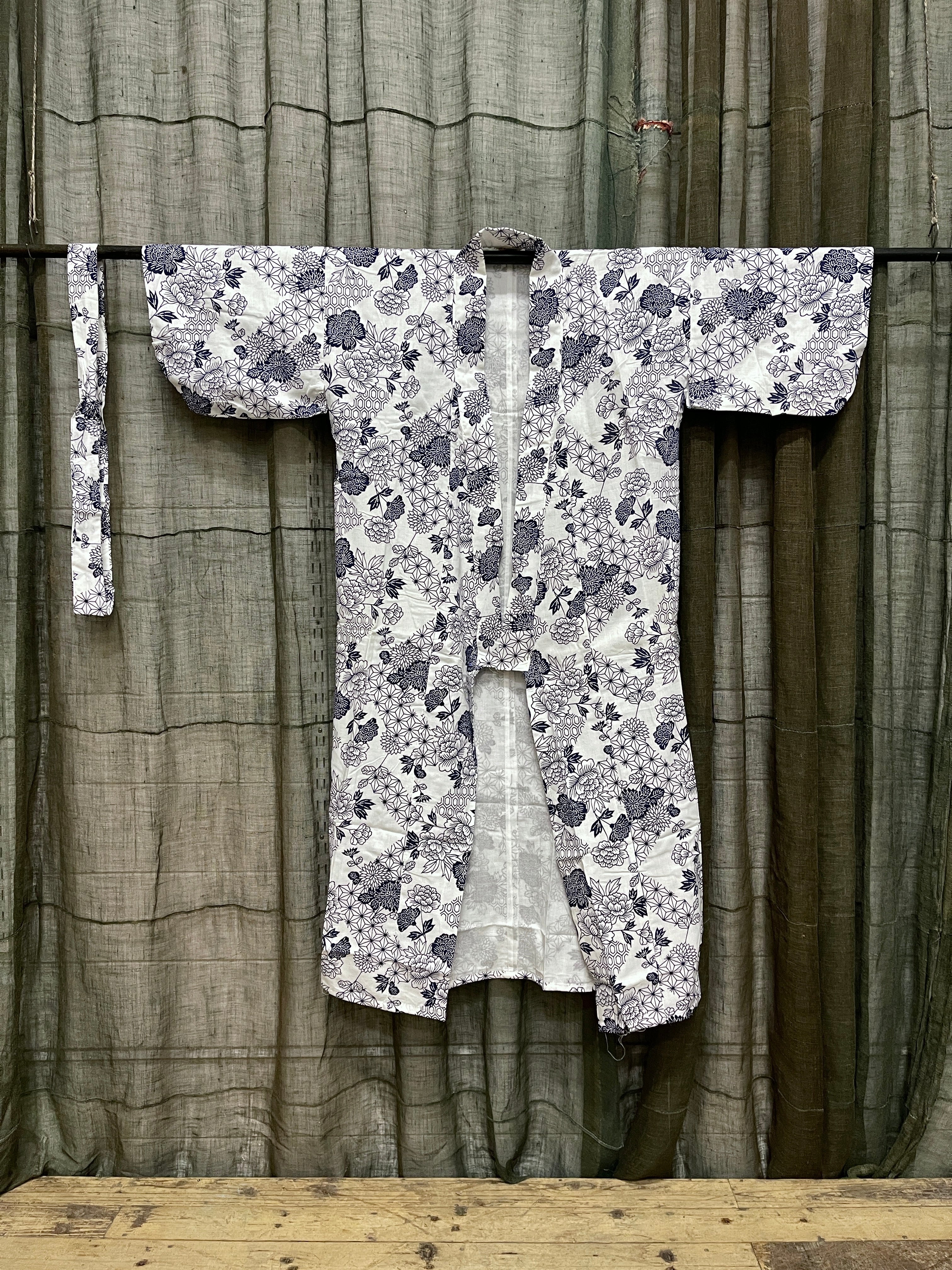 Nemaki, Japanese Cotton House Robe - Unisex