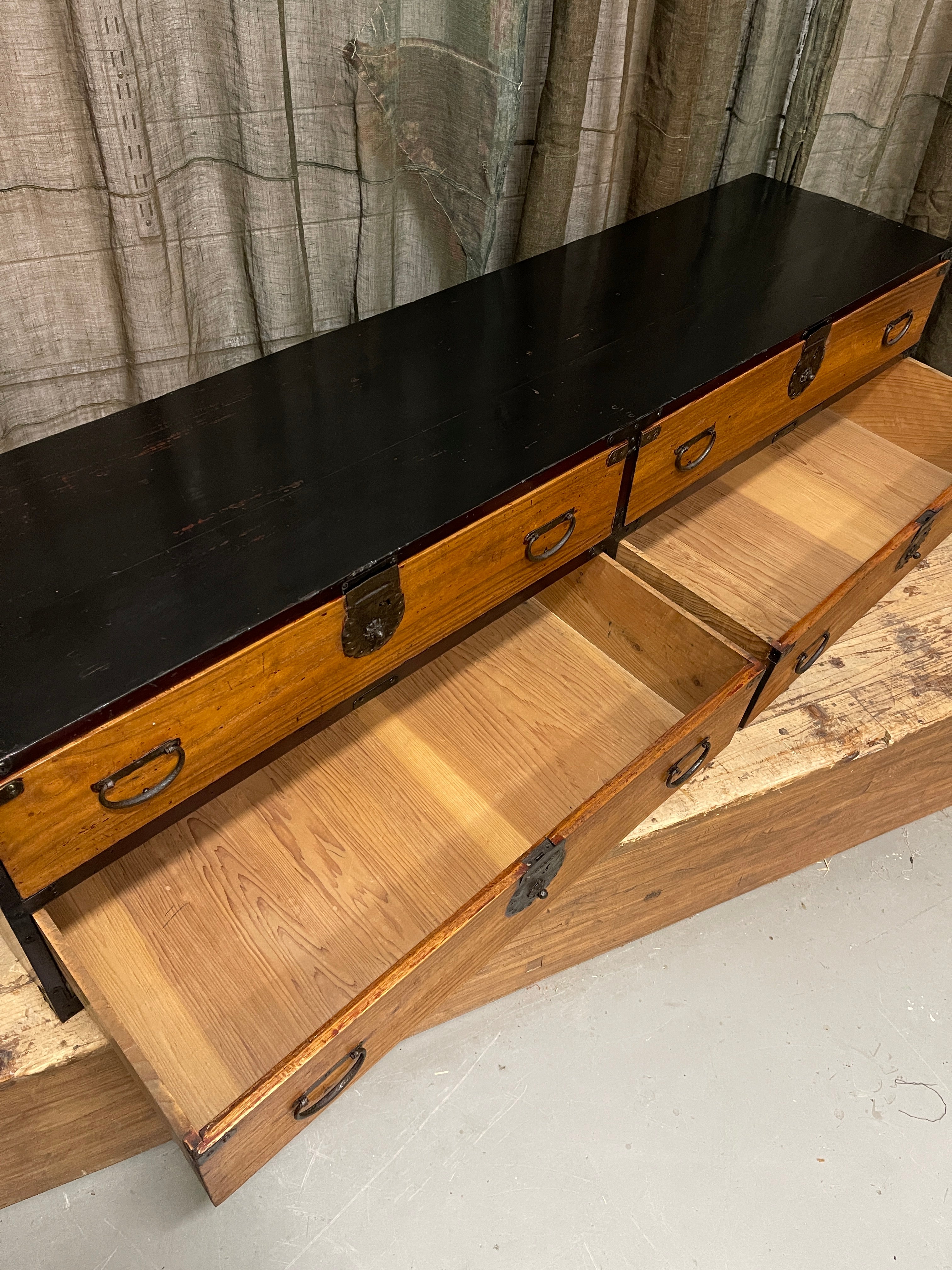 Japanese Low Chest - Cypress & Paulownia | Meiji