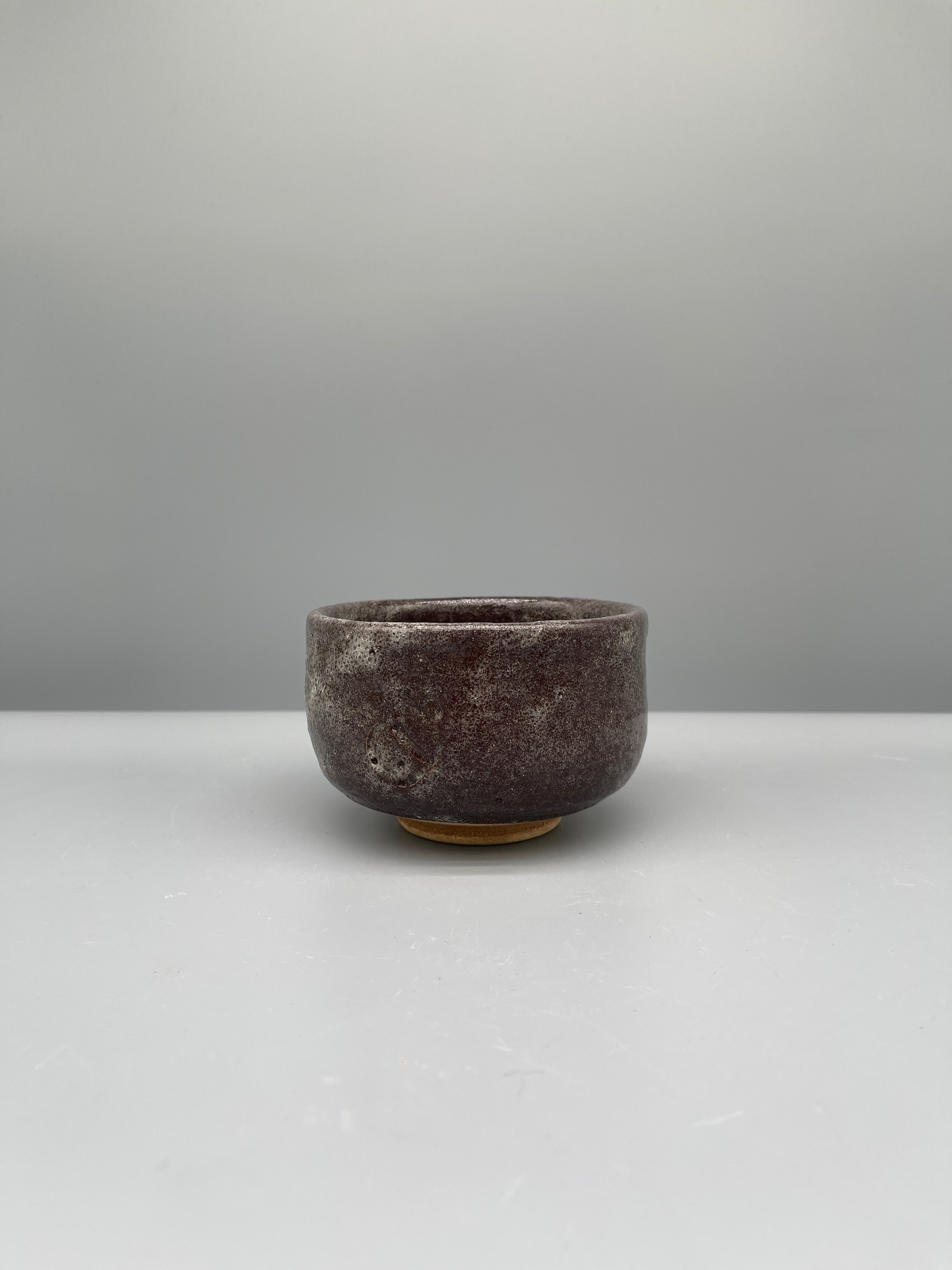 Vintage Japanese Dark Glaze Matcha Bowl, Chawan