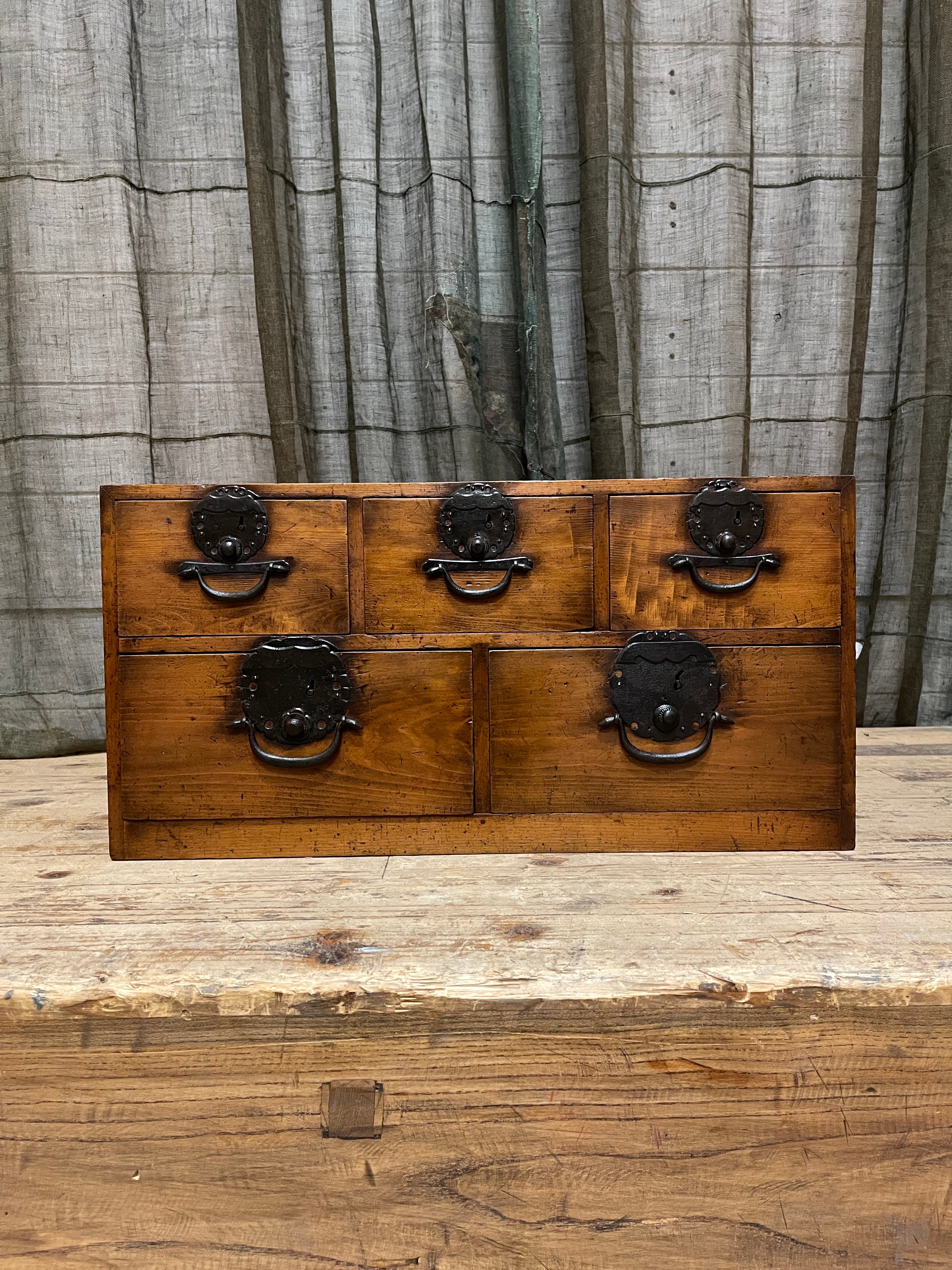 Japanese Small Document Chest - Cypress | Meiji