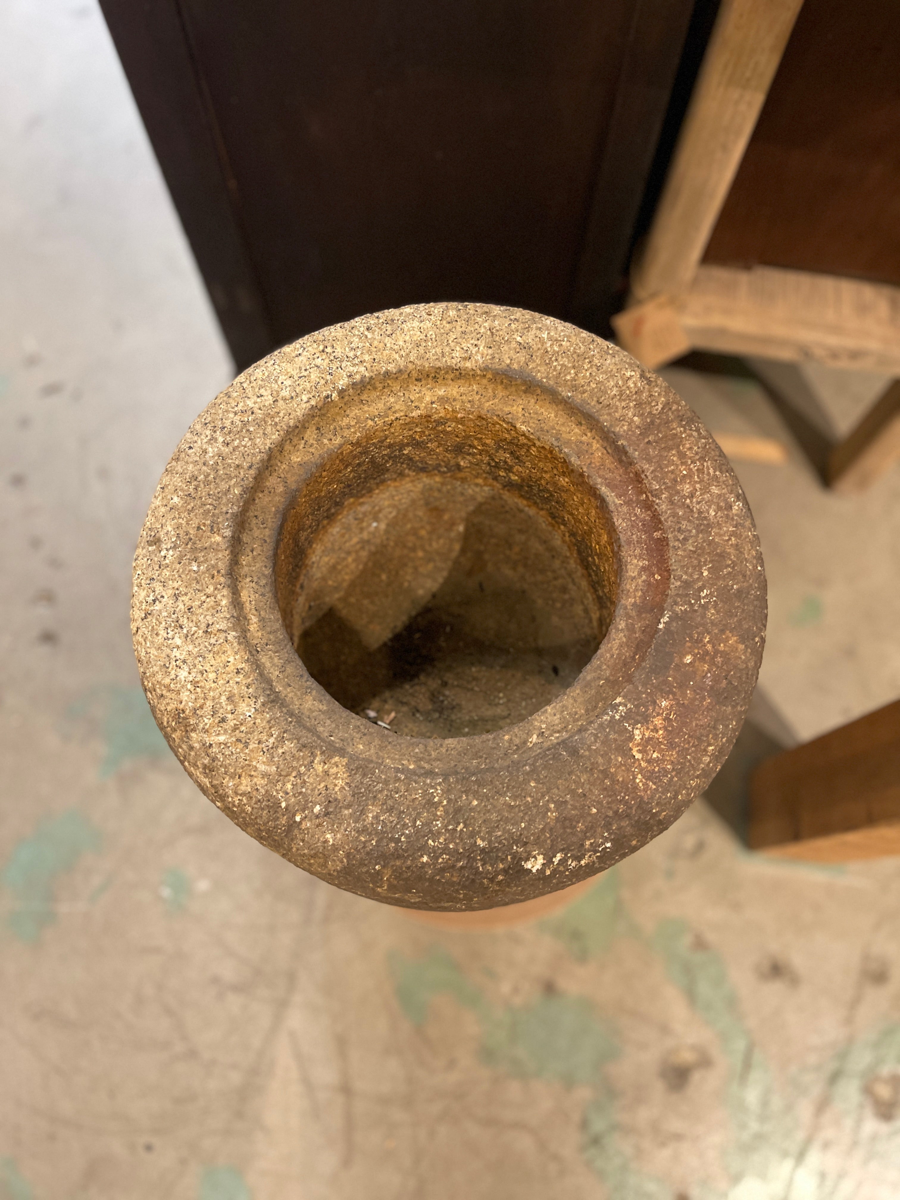 Japanese Chozubachi, Stone Water Basin - Granite | Meiji