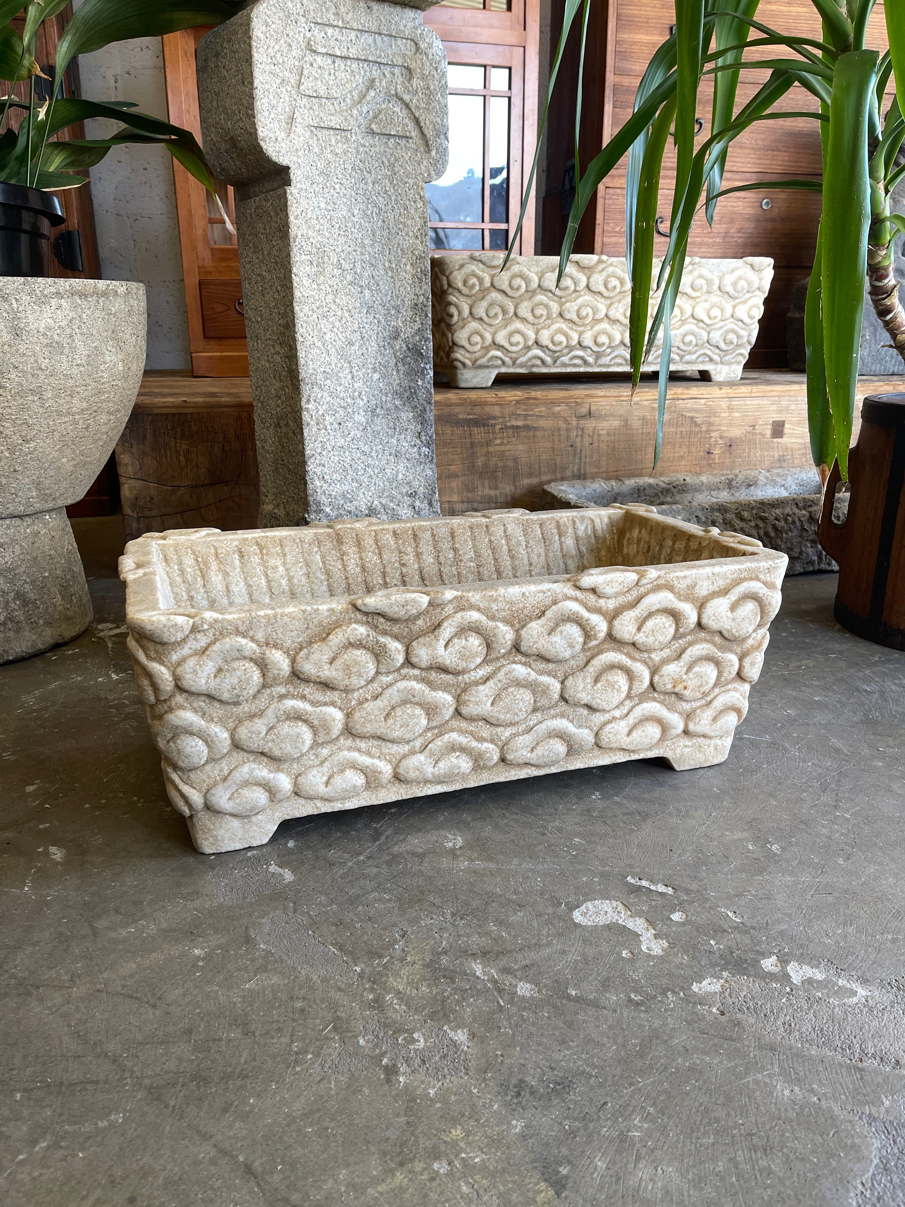 Chinese Marble Planter, Garden Pot