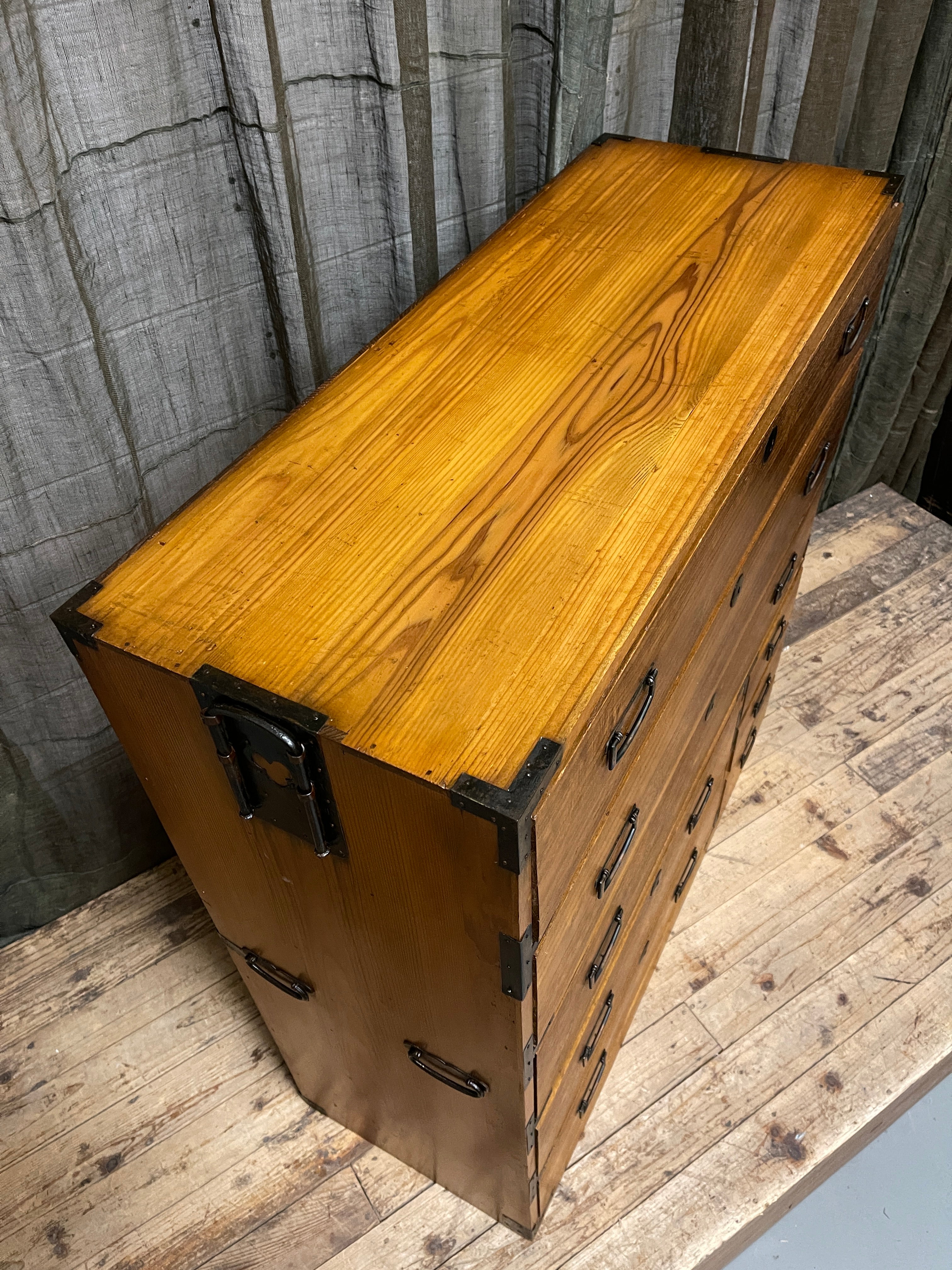 Japanese Kimono Chest of Drawers - Paulownia & Cedar | Showa