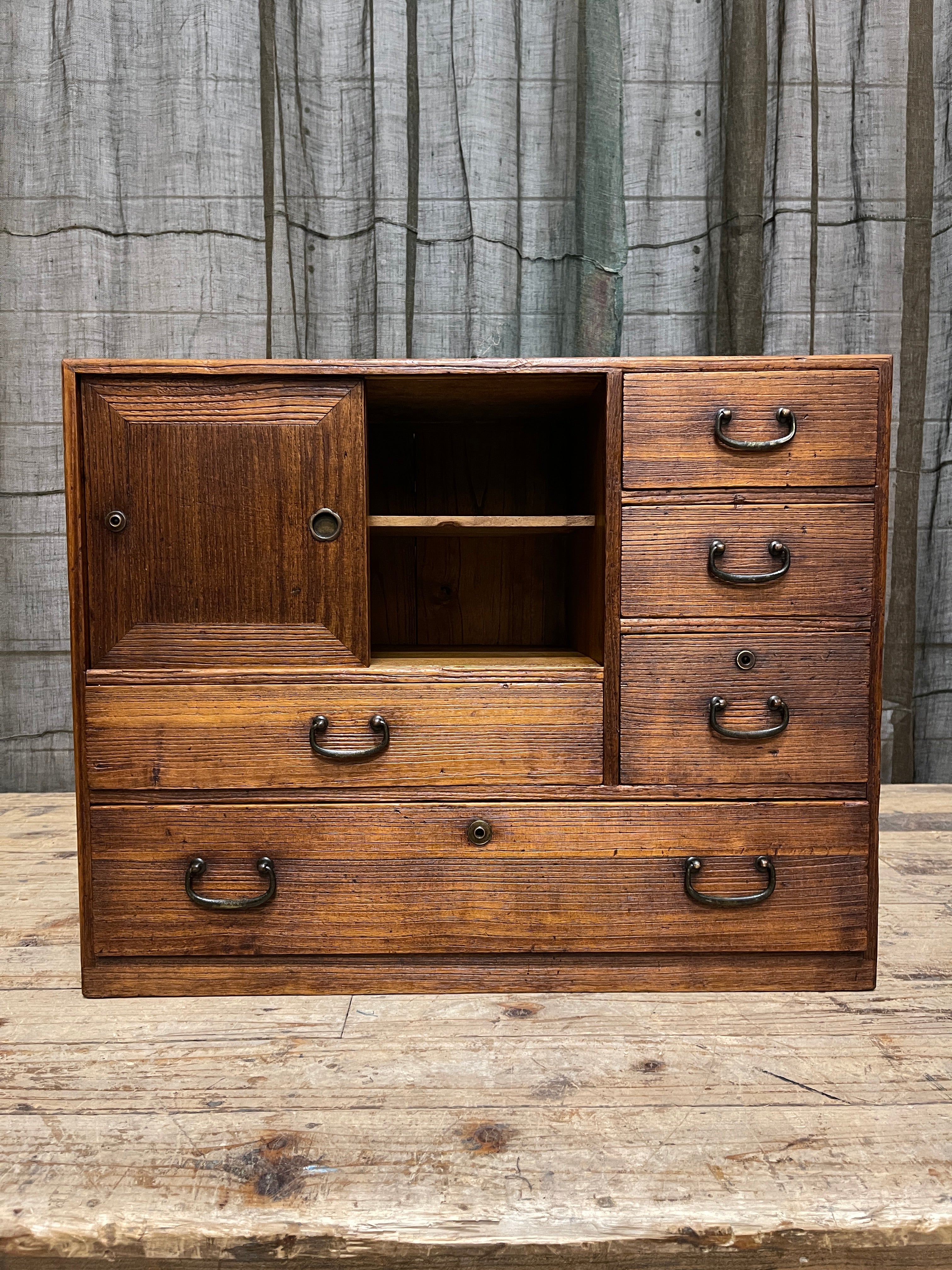 Ko Dansu, Japanese Side Cabinet - Paulownia | Showa