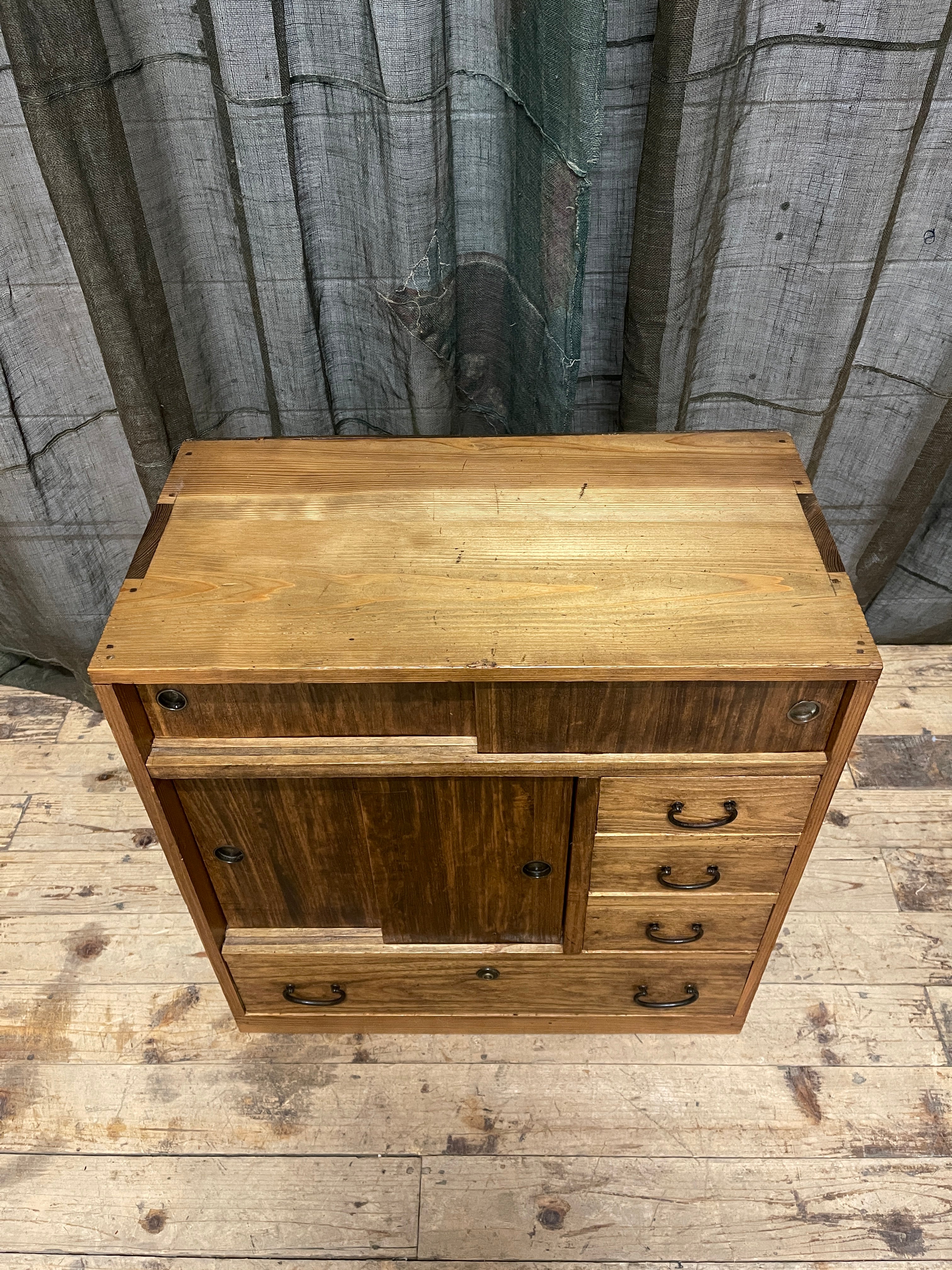 Japanese Side Cabinet - Kiri & Sugi | Midcentury