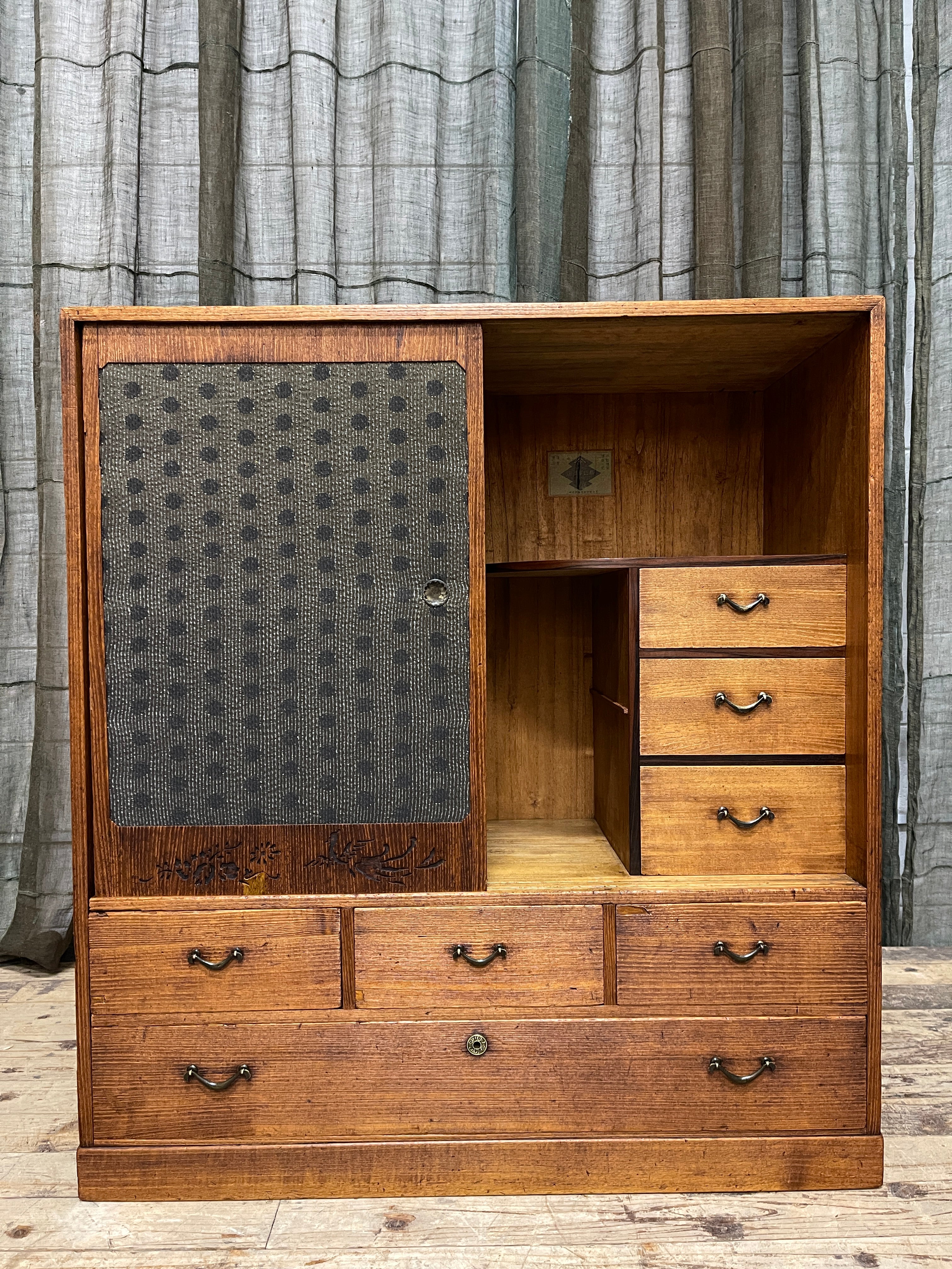 Cha Dansu, Japanese Tea Cabinet - Paulownia | Taisho