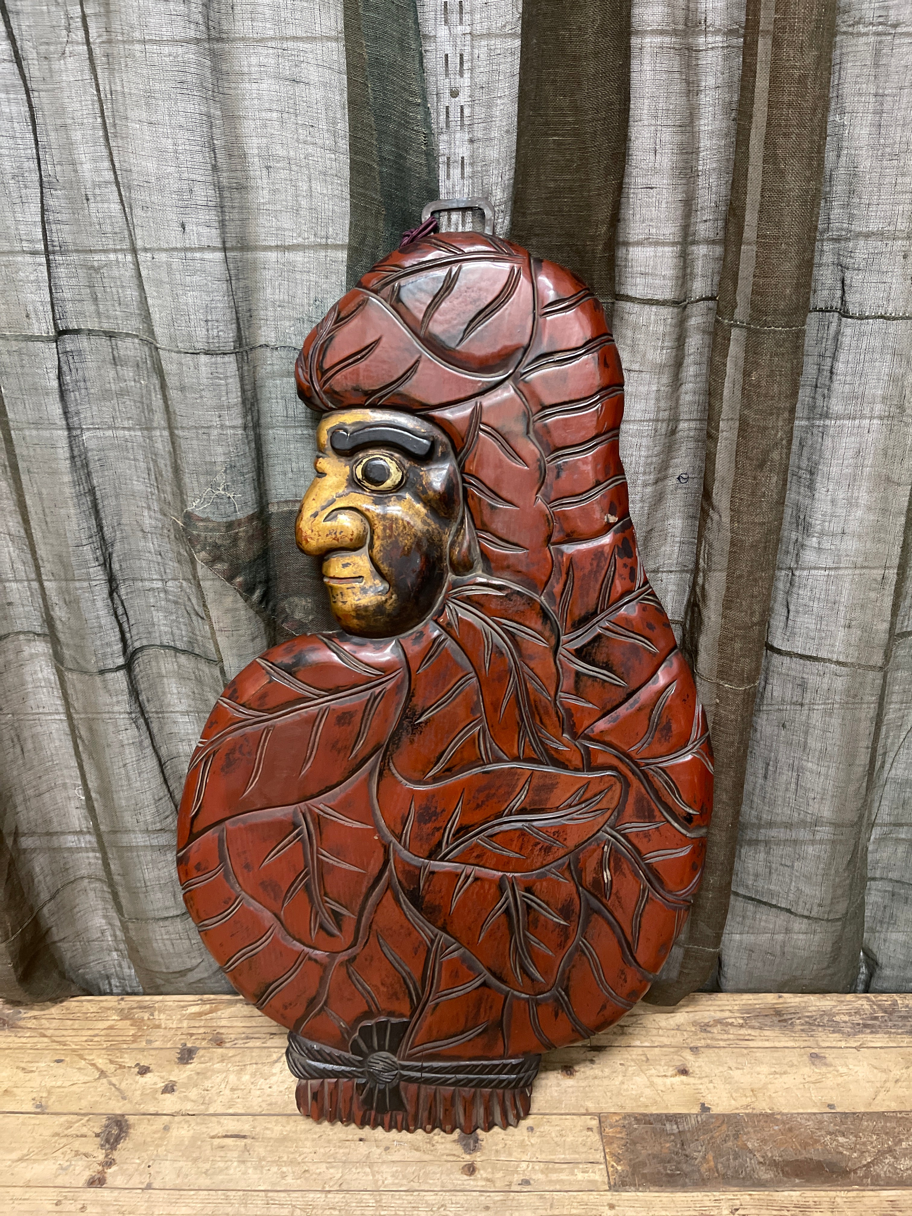 Kanban, Antique Japanese Wooden Tobacco Shop Sign | 1920's