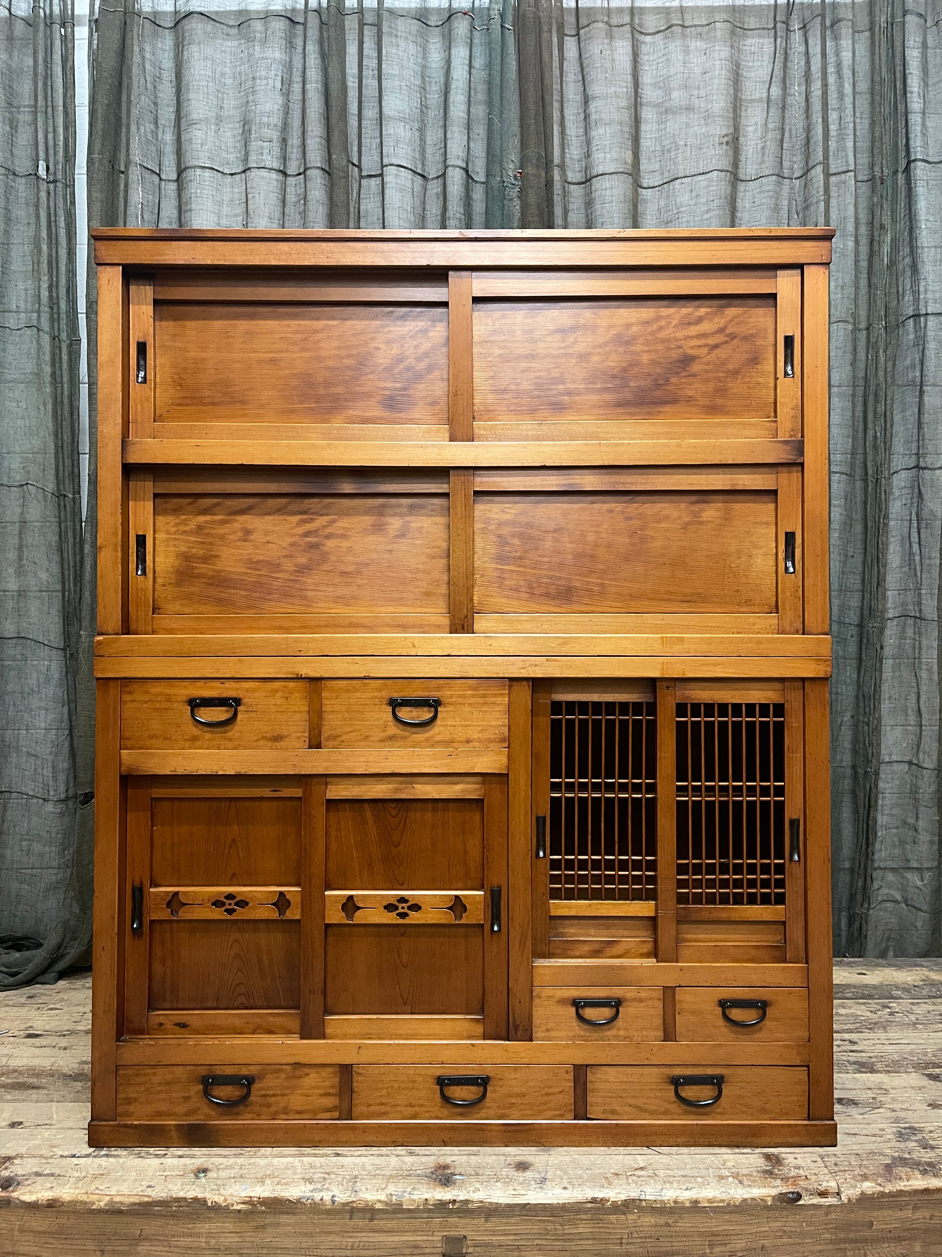 Mizuya, Antique Japanese Kitchen Cabinet - Cedar & Cypress | Early 1900's