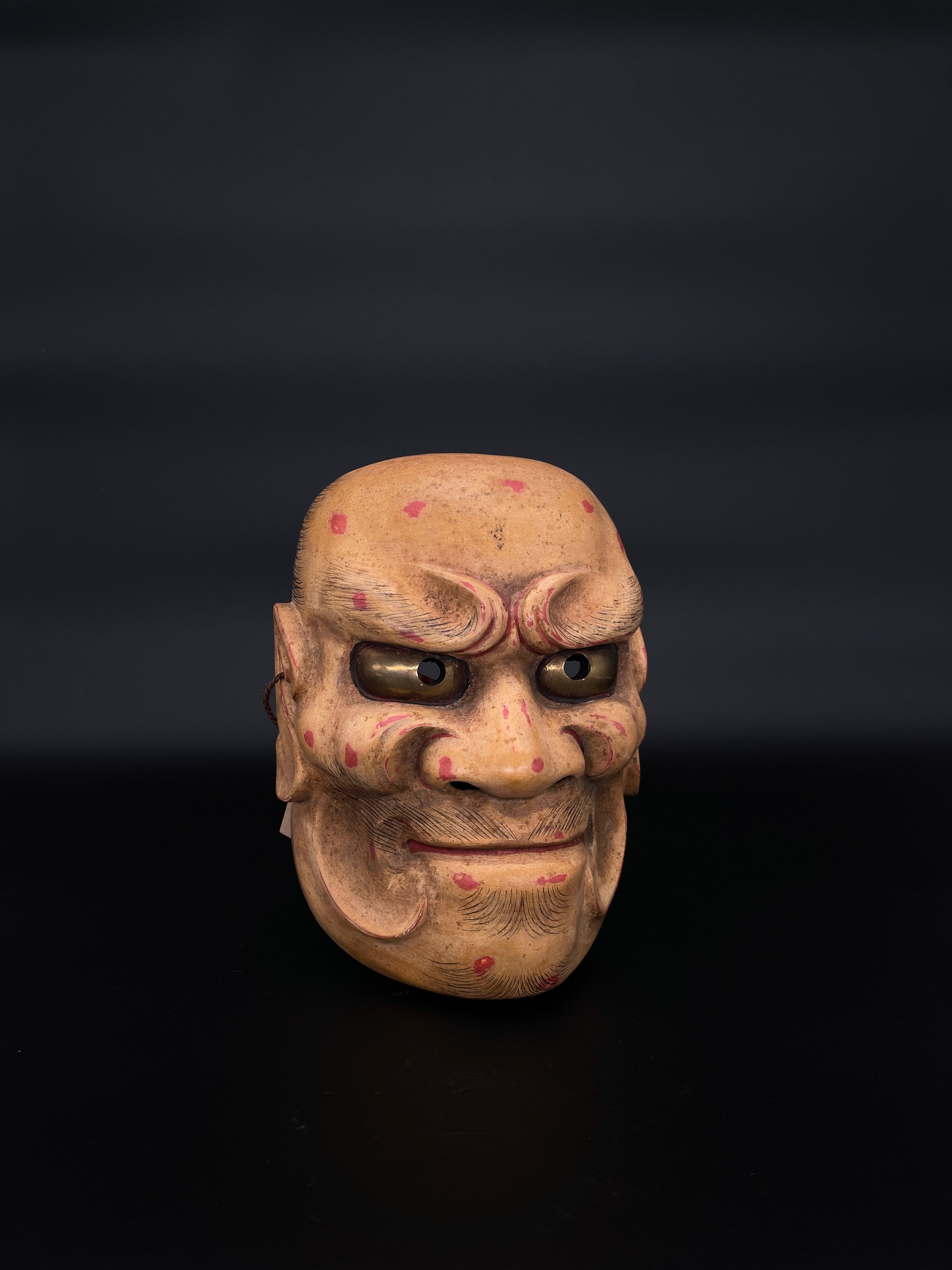 Vintage Japanese Noh Mask - O Beshimi