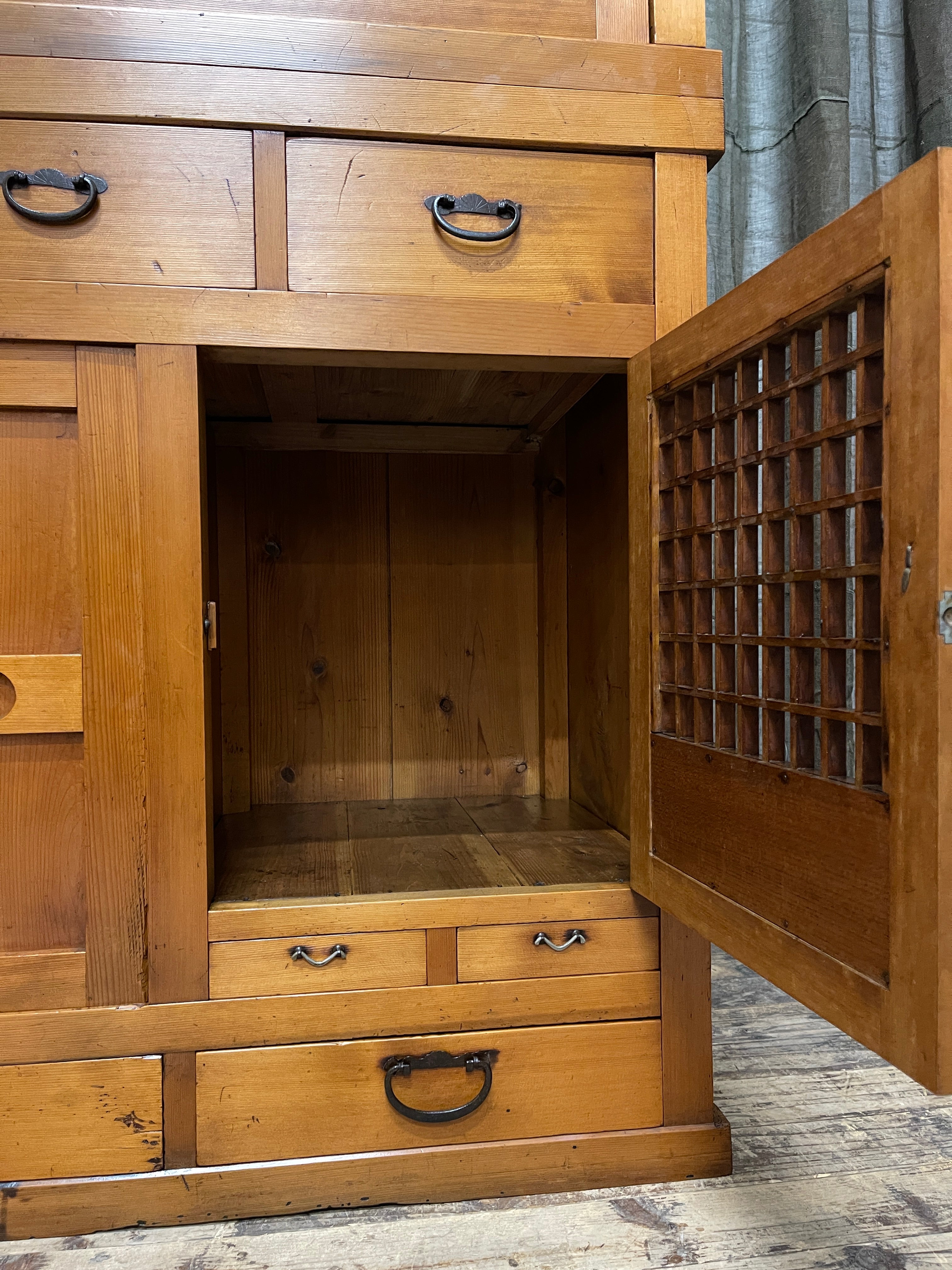 Japanese Mizuya, Kitchen Cabinet - Cedar | Taisho, c.1920