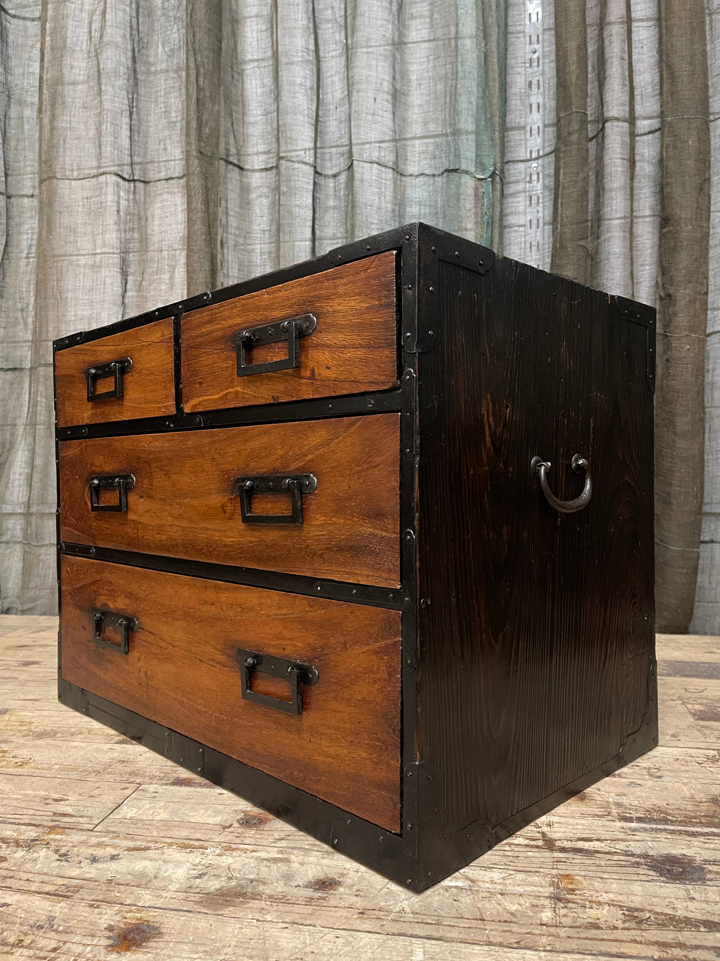Japanese 4 Drawer Chest - Cedar & Paulownia | Meiji