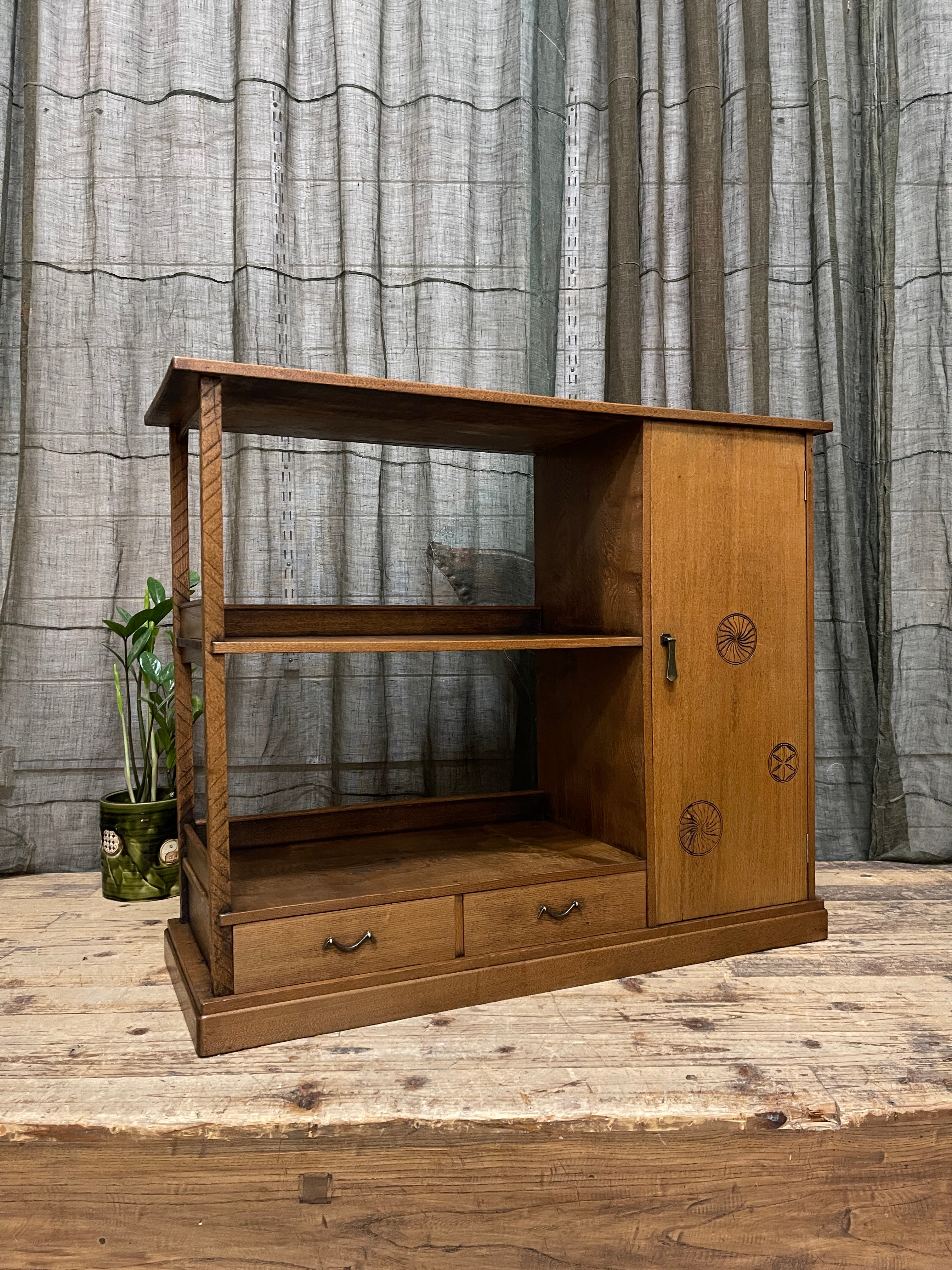 Cha Dana, Japanese Tea Cabinet - Elm | 1920's
