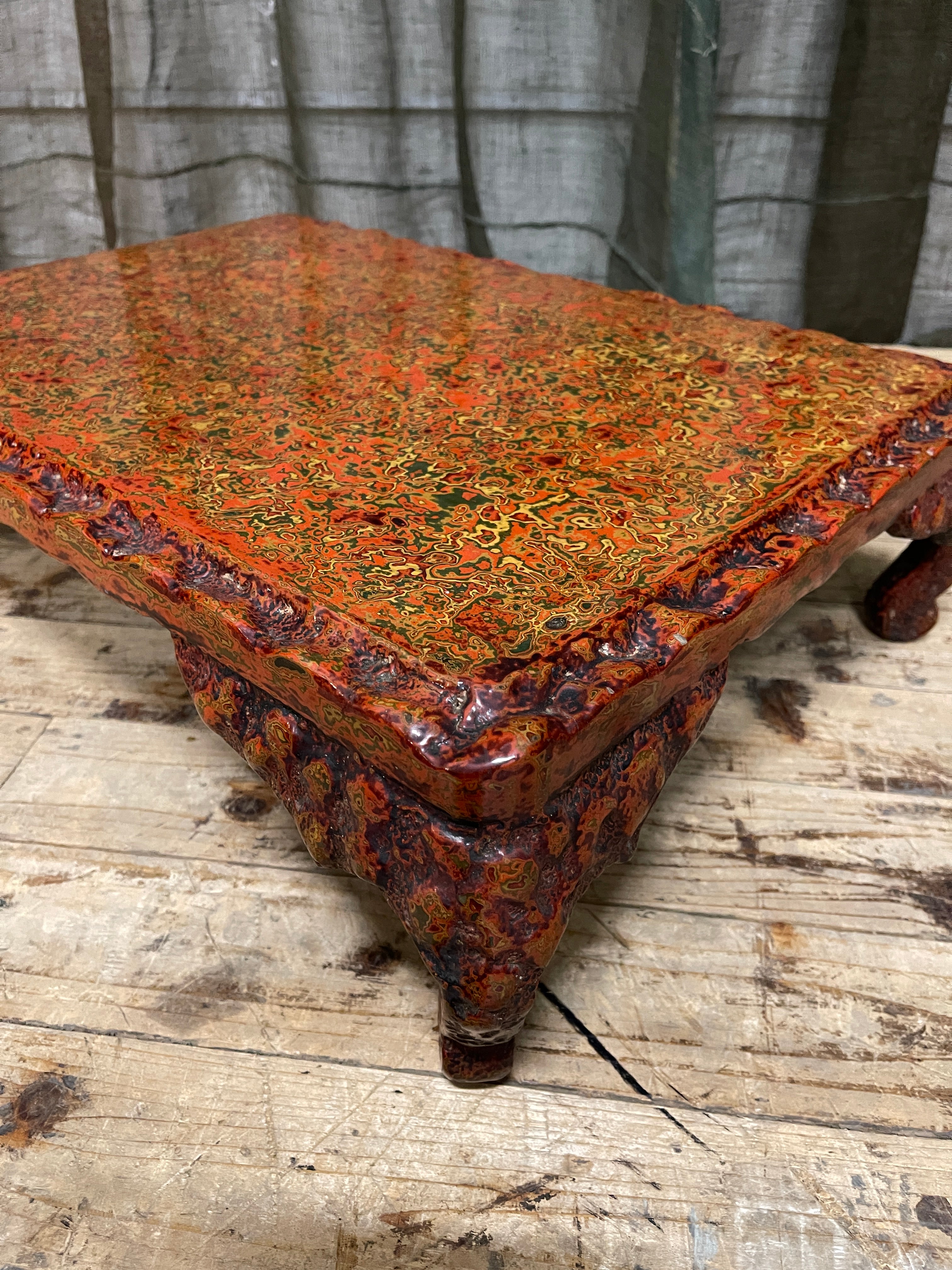 Vintage Japanese Wakasa Lacquer Stand