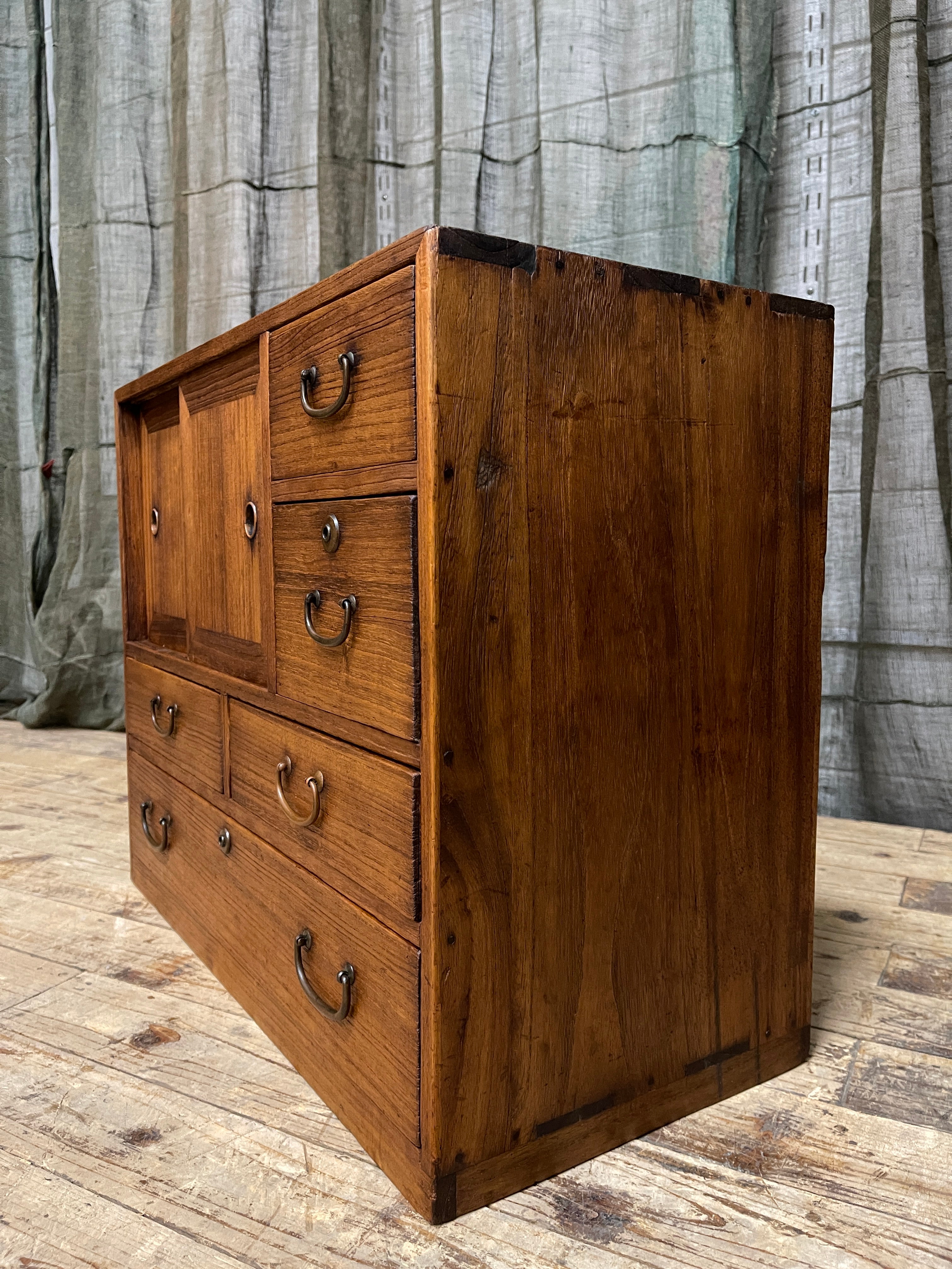 Ko Dansu, Japanese Side Cabinet - Paulownia | Taisho
