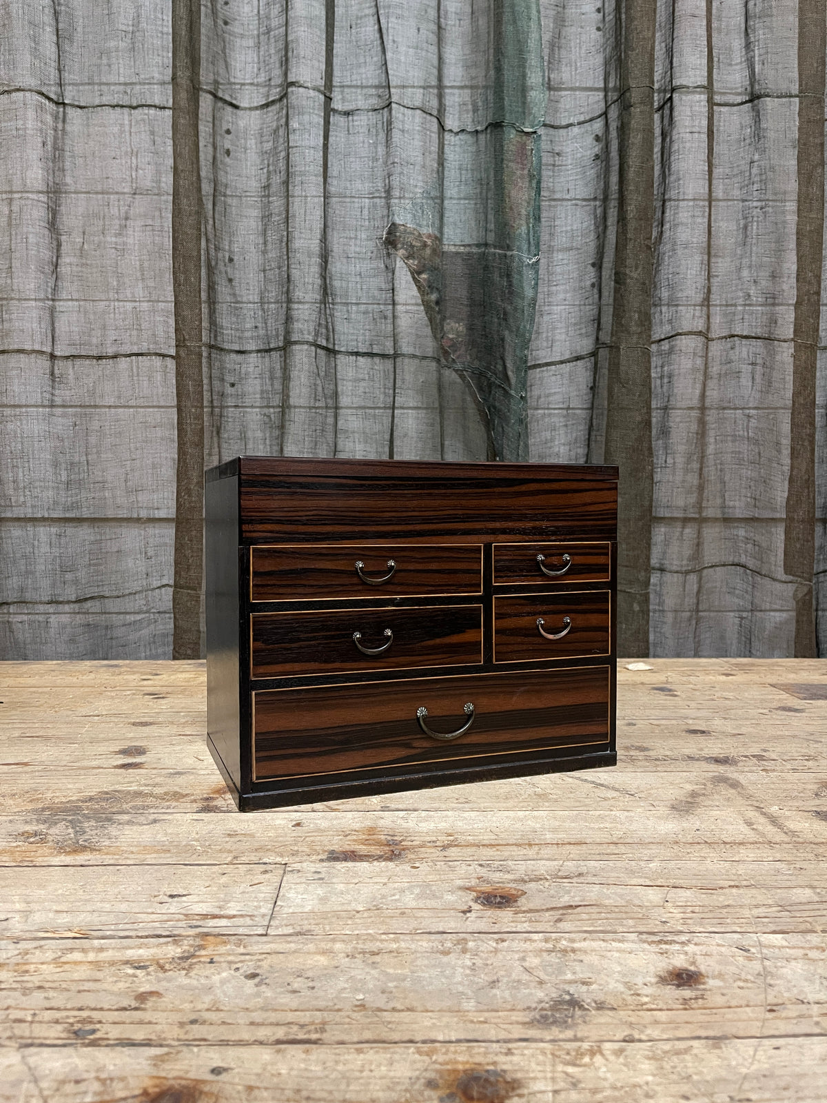 Vintage Japanese Sewing Box, Hari Bako | Midcentury