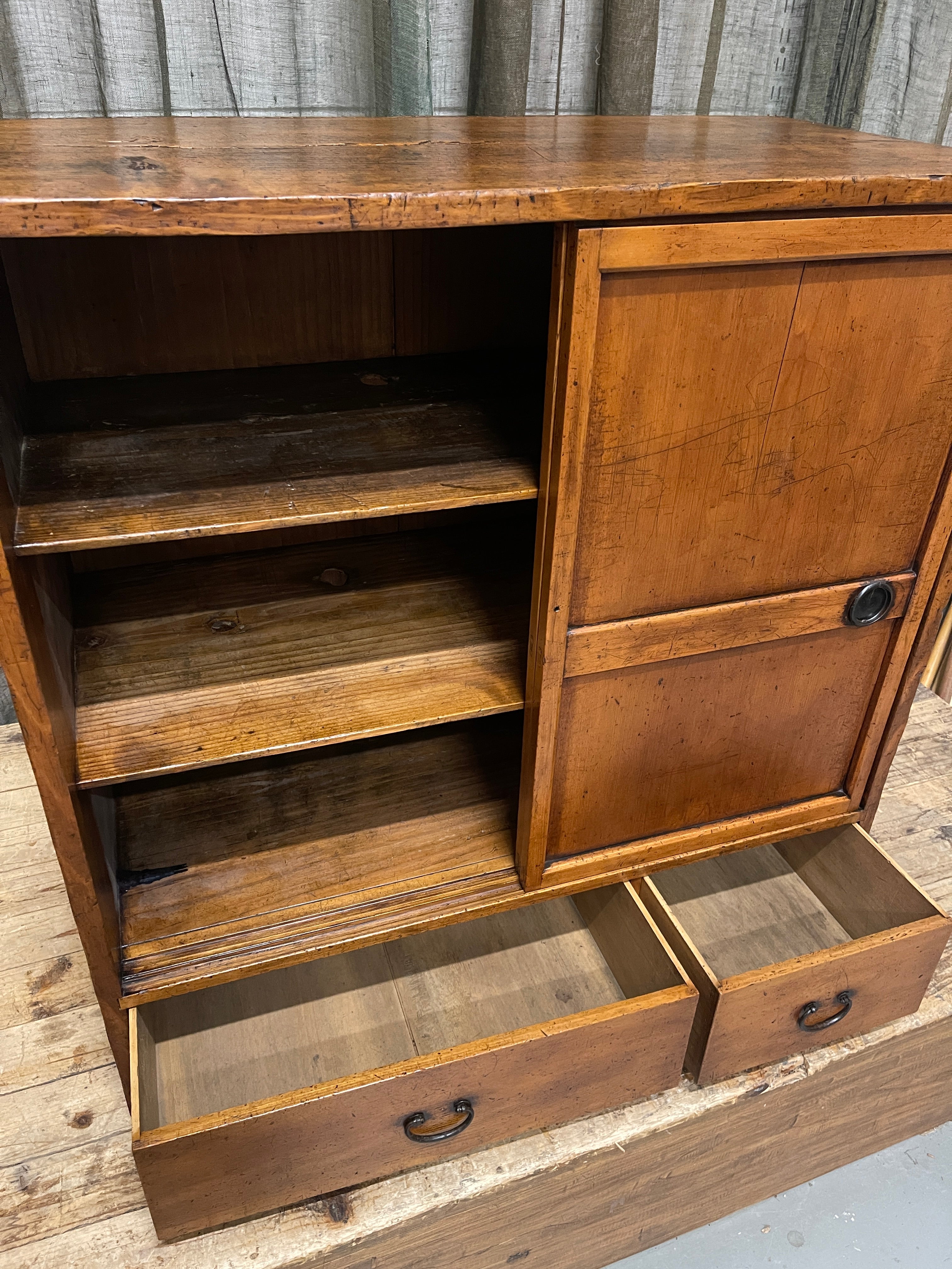 Getabako, Japanese Shoe Storage Cabinet - Cypress & Cedar | Meiji