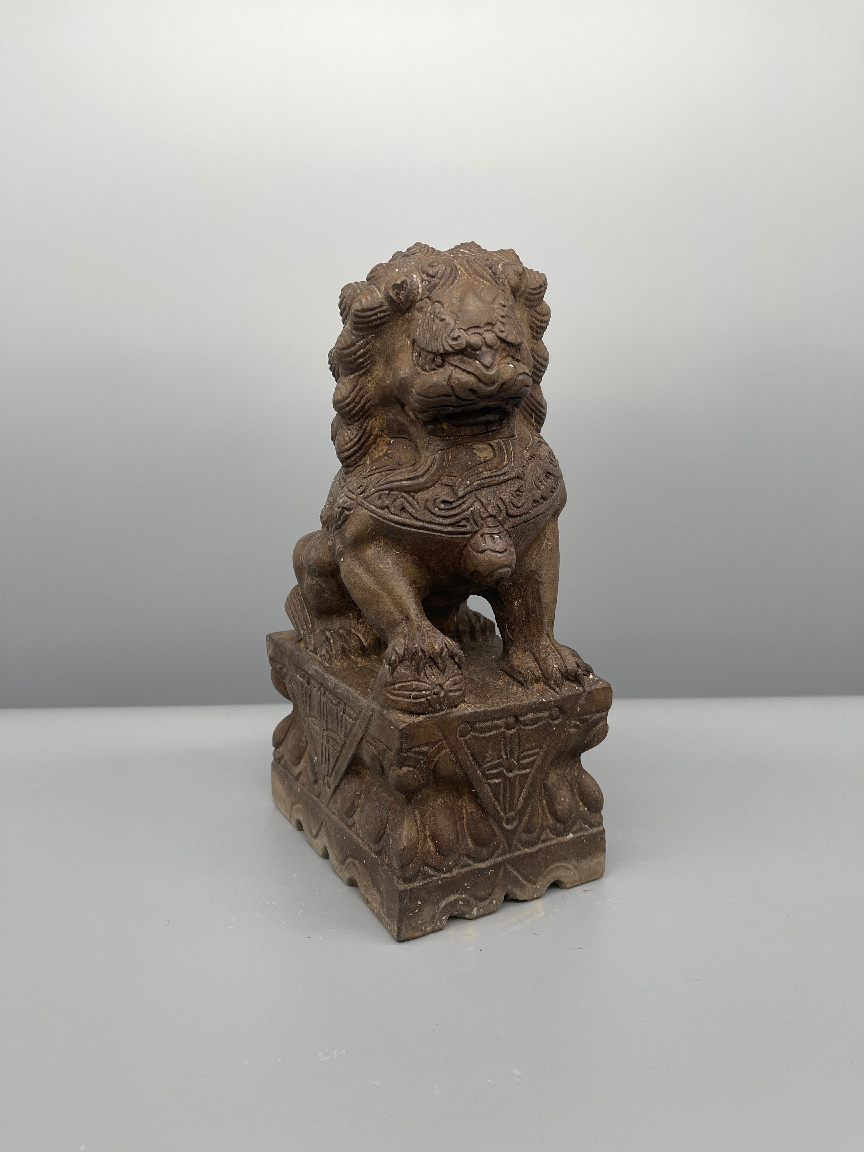 Chinese Stone Foo Dog Statue