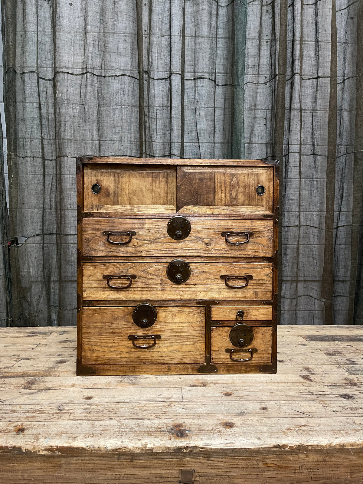 Ko Dansu, Japanese Side Cabinet - Paulownia | Taisho
