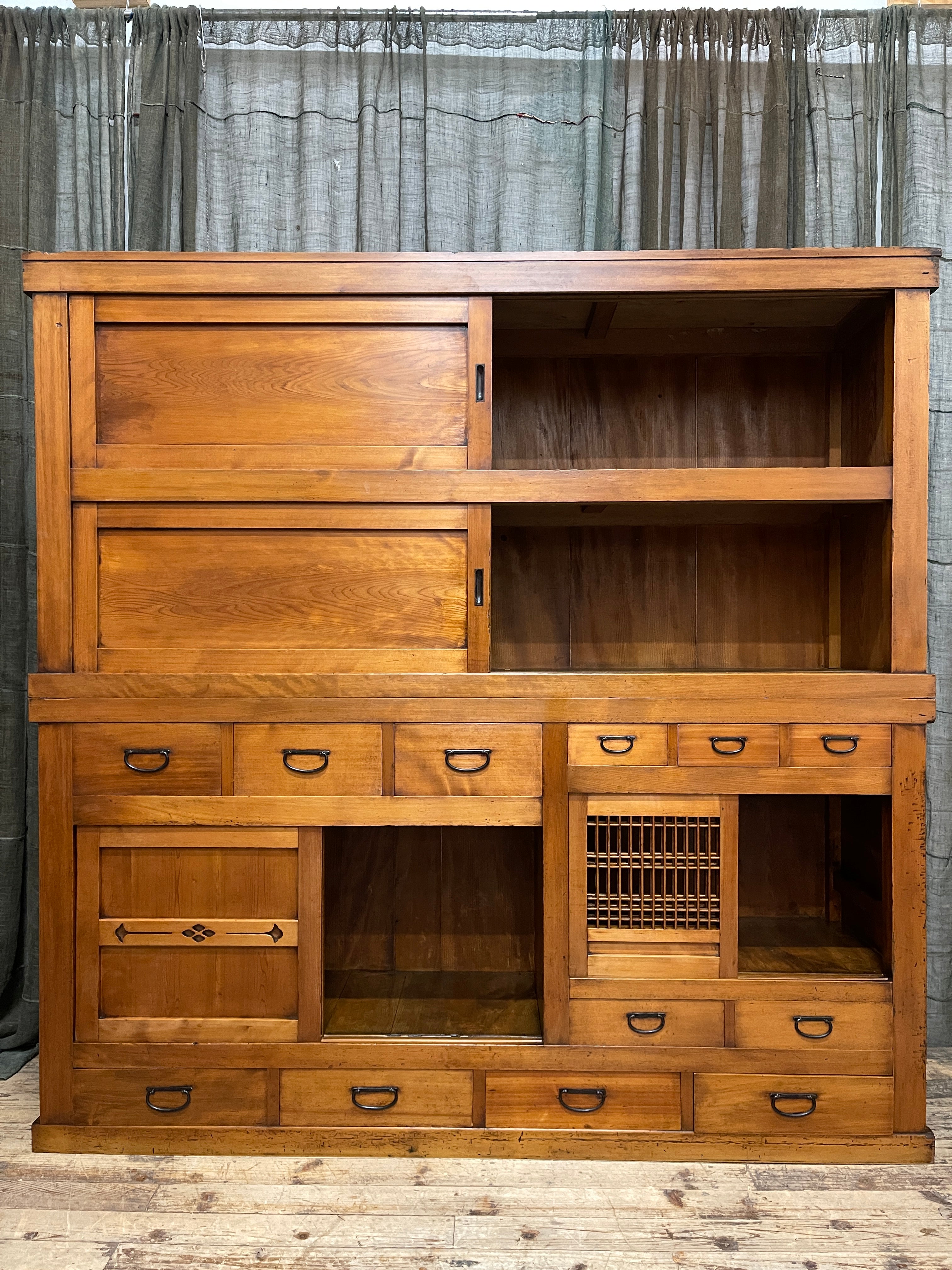 Japanese Mizuya, Kitchen Cabinet - Cedar & Cypress | Late Meiji