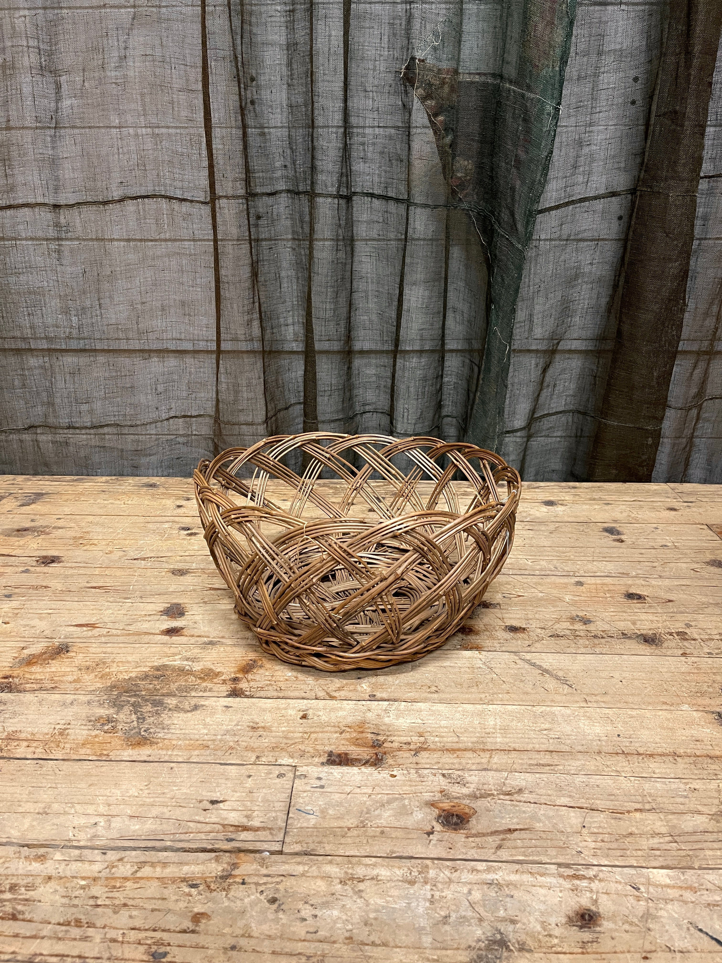 Vintage Japanese Sento Basket - Wicker