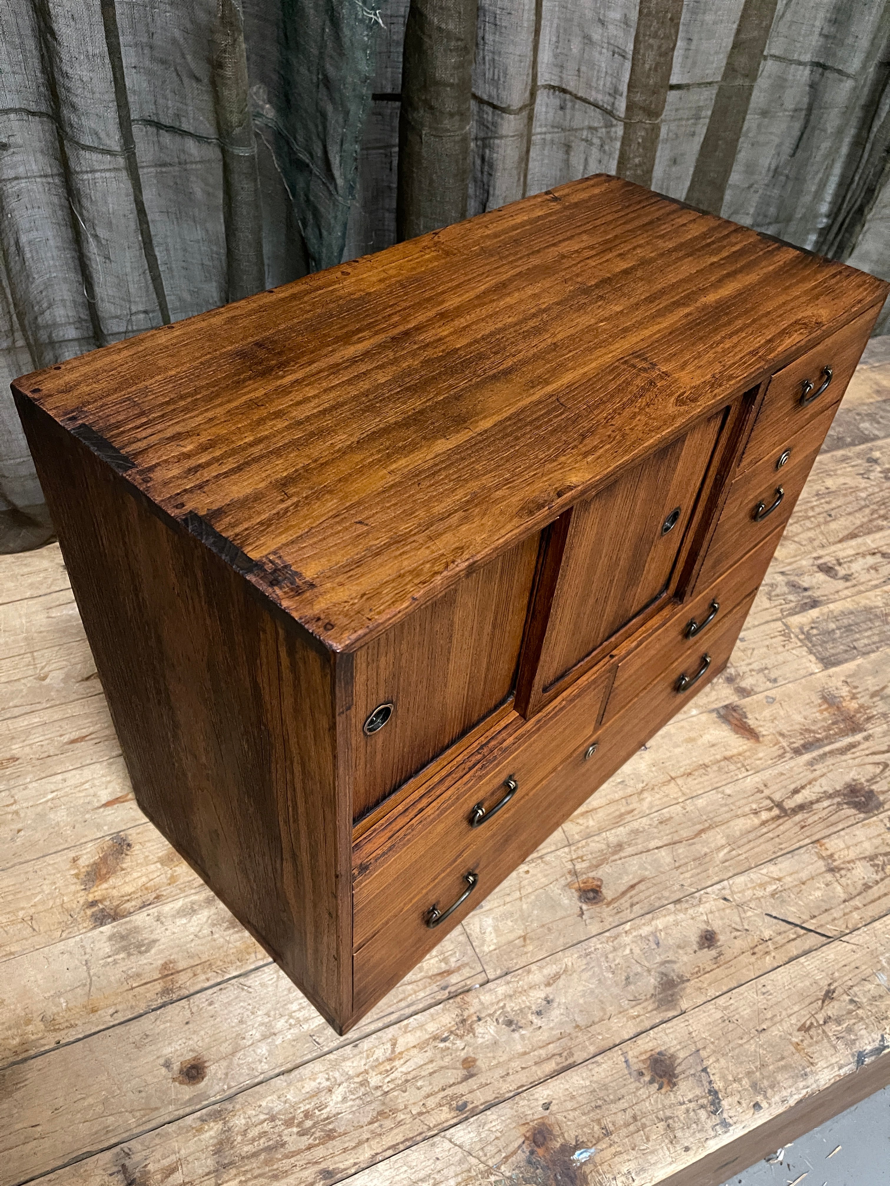 Ko Dansu, Japanese Side Cabinet - Paulownia | Showa