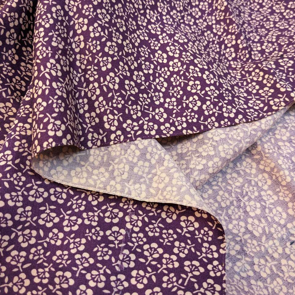 Japanese Silk Fabric Floral Pattern
