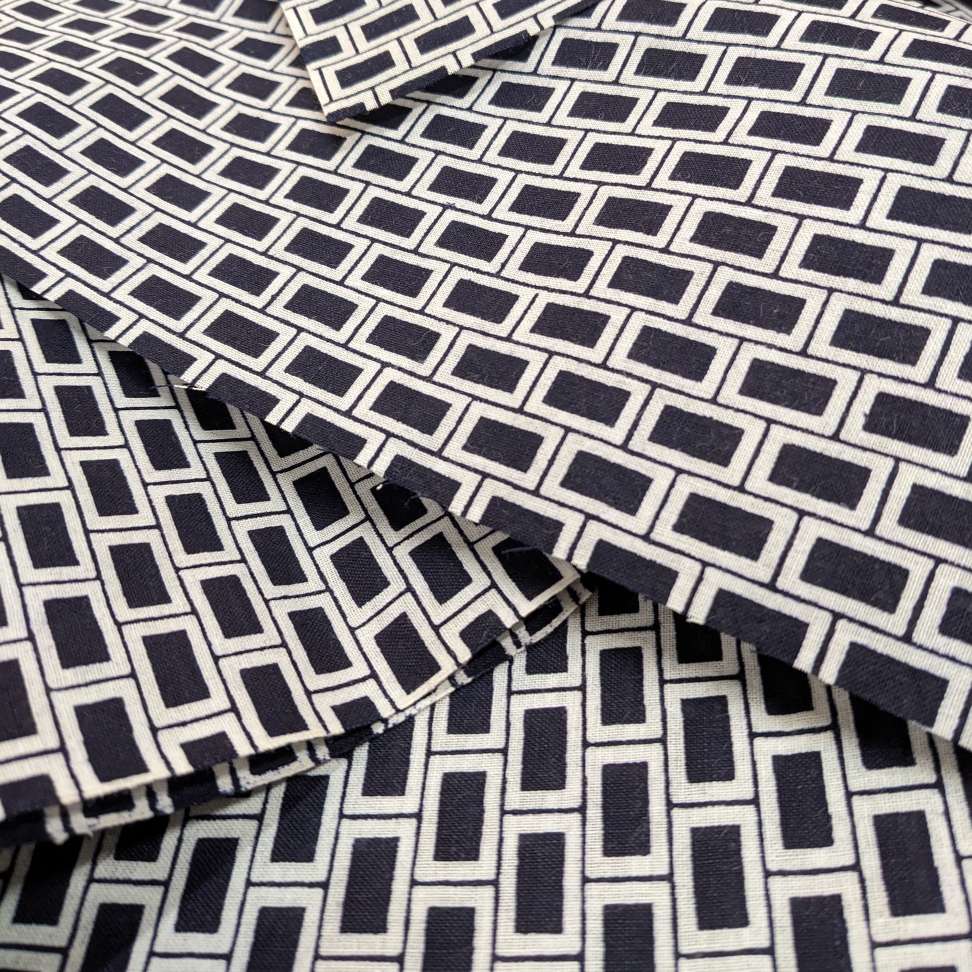 Japanese Yukata Cotton Fabric, Indigo