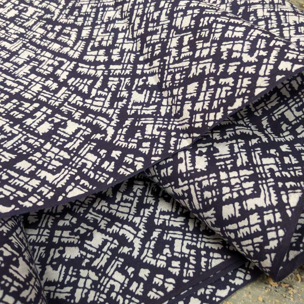 Japanese Yukata Cotton Fabric, Indigo