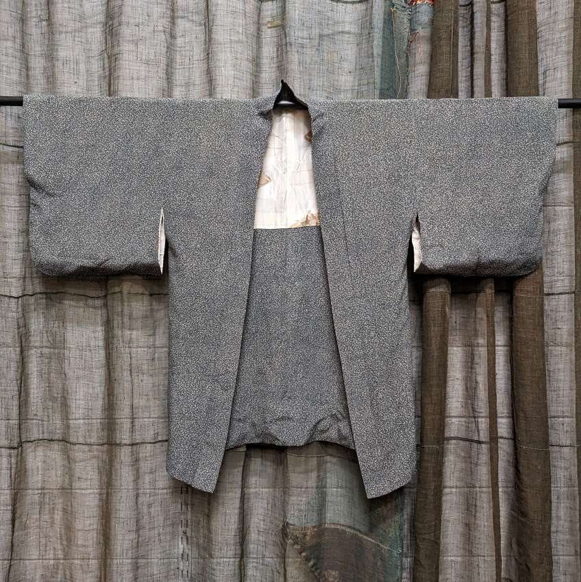 Japanese Haori-Kimono Jacket - Soft drape silk