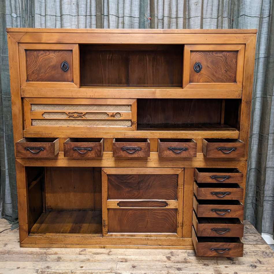 Japanese Mizuya, Kitchen Cabinet - Cypress & Ceder | c.1890