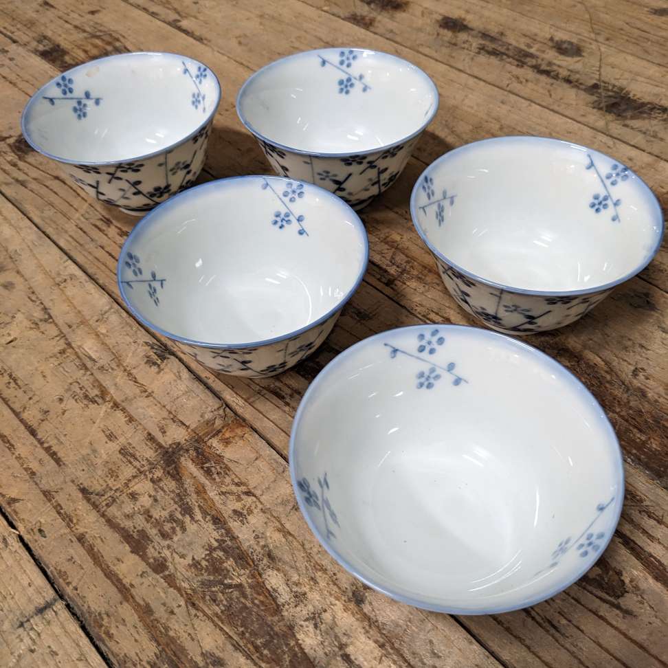 Set of Six Japanese Tea Cups