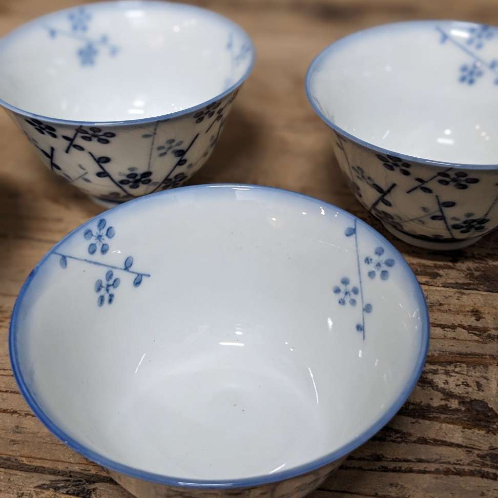 Set of Six Japanese Tea Cups