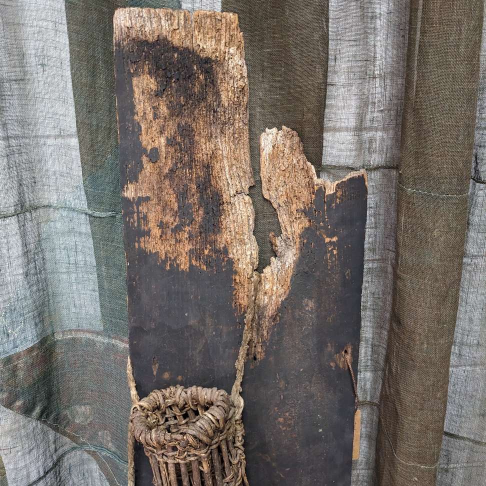 Vintage Woven Japanese Basket & Panel